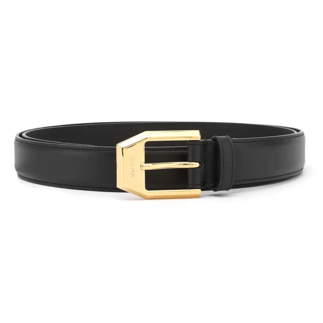 Gucci Black Leatherlogo Pin Buckle Men's Belt Long 100 Cm Wide 3 Cm, Men's