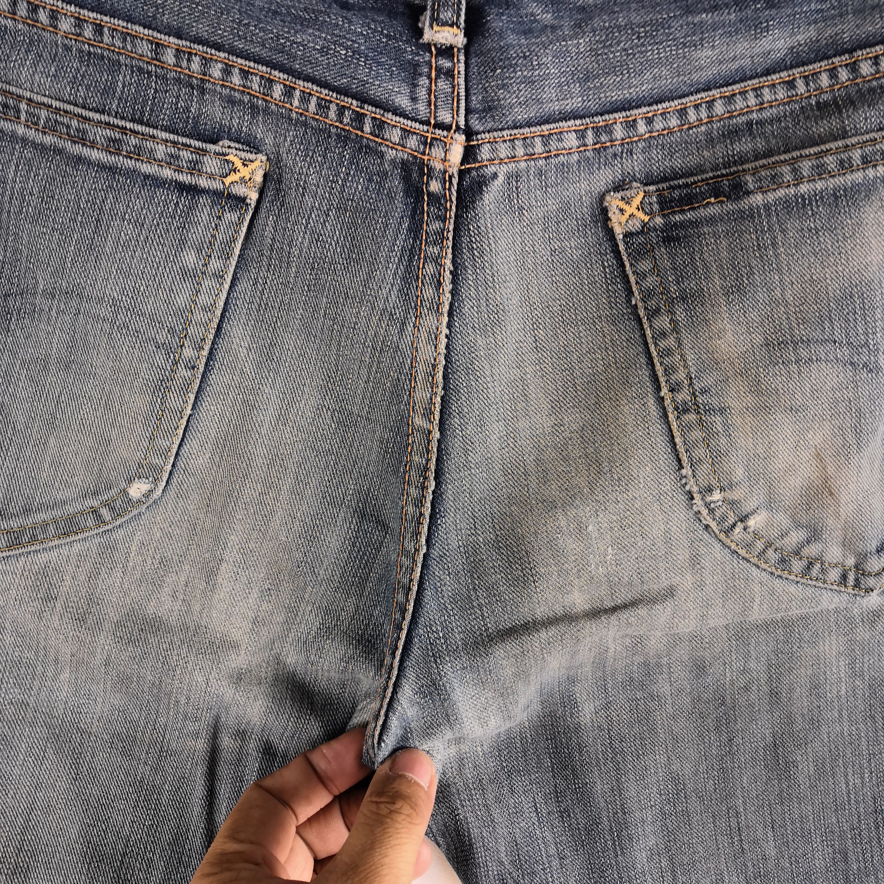 Lee Vintage 80s Lee Denim Lee Distressed Jeans Lee Rusty Pants Size US 30 / EU 46 - 5 Thumbnail