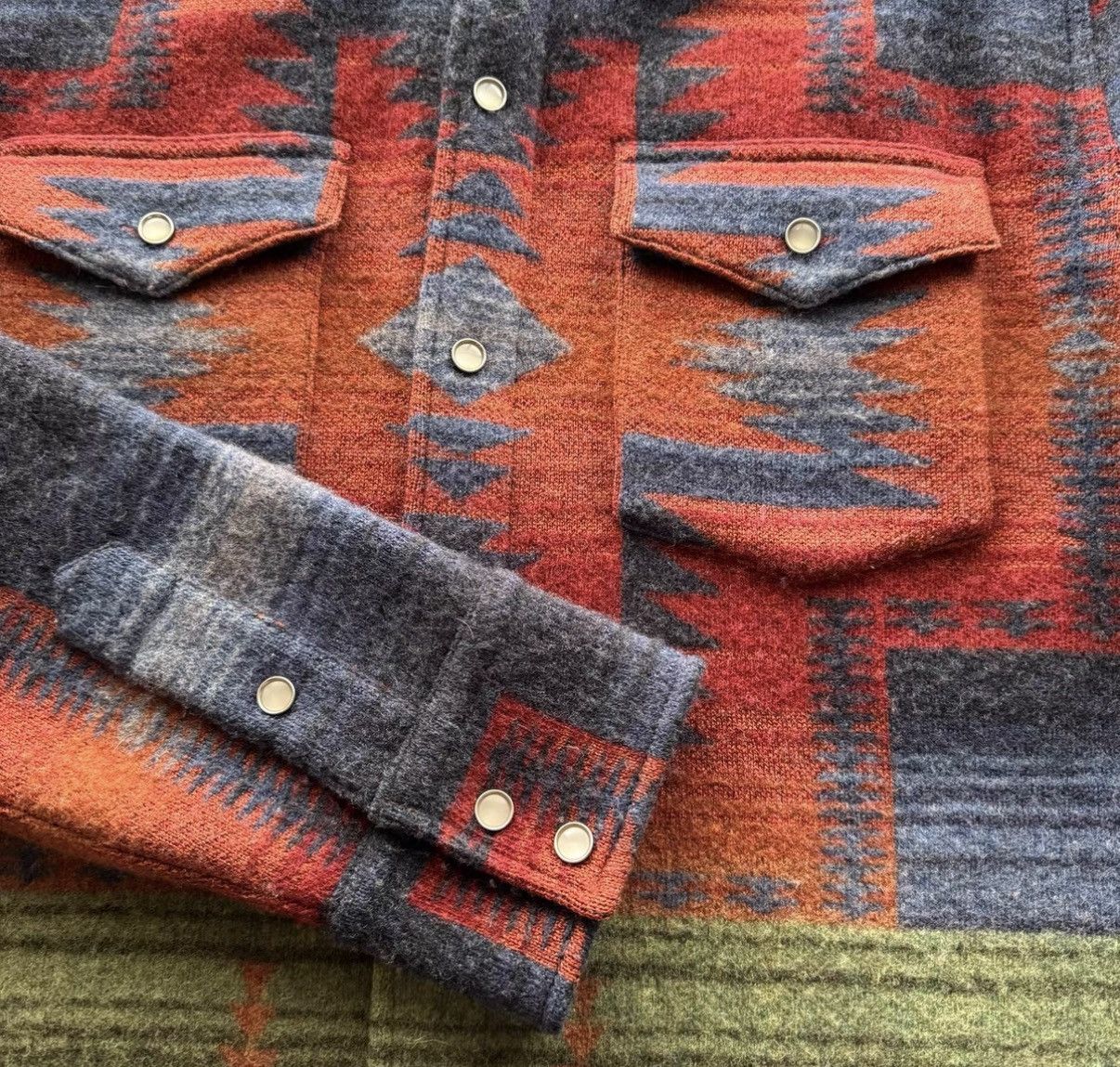 RRL Ralph Lauren Ralph Lauren Double RL Southwestern Style Shirt Sweater K22 Size US M / EU 48-50 / 2 - 5 Thumbnail