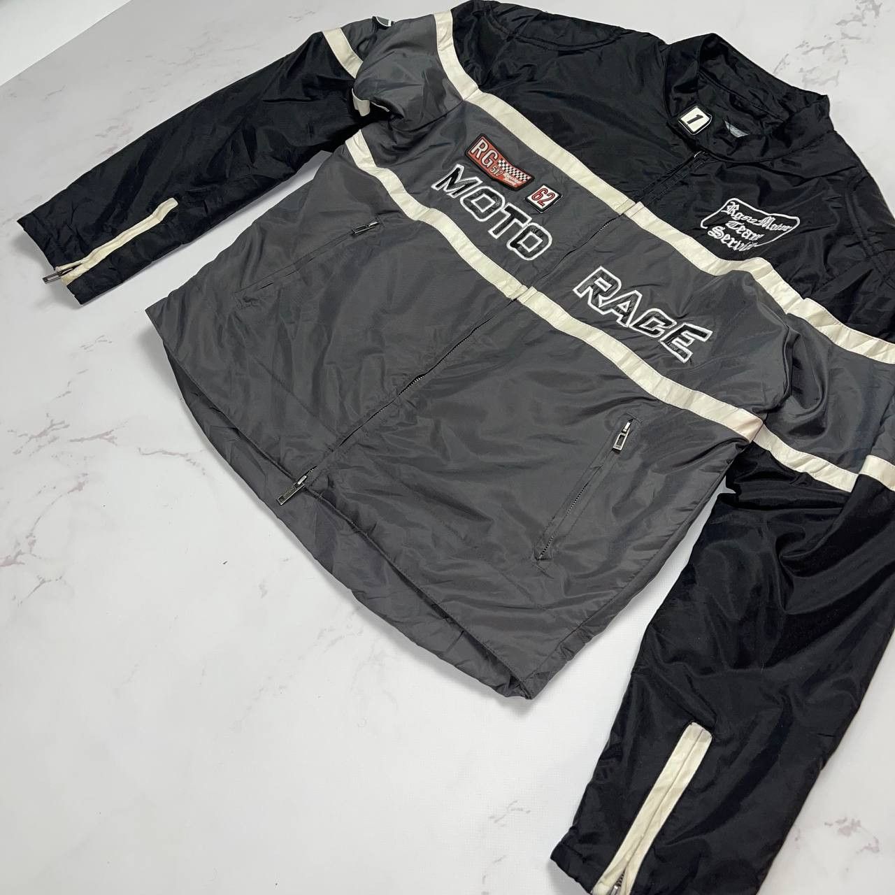 Vintage Moto Racing Vintage Bombers Vintage Motor Service Size L Size US L / EU 52-54 / 3 - 3 Thumbnail