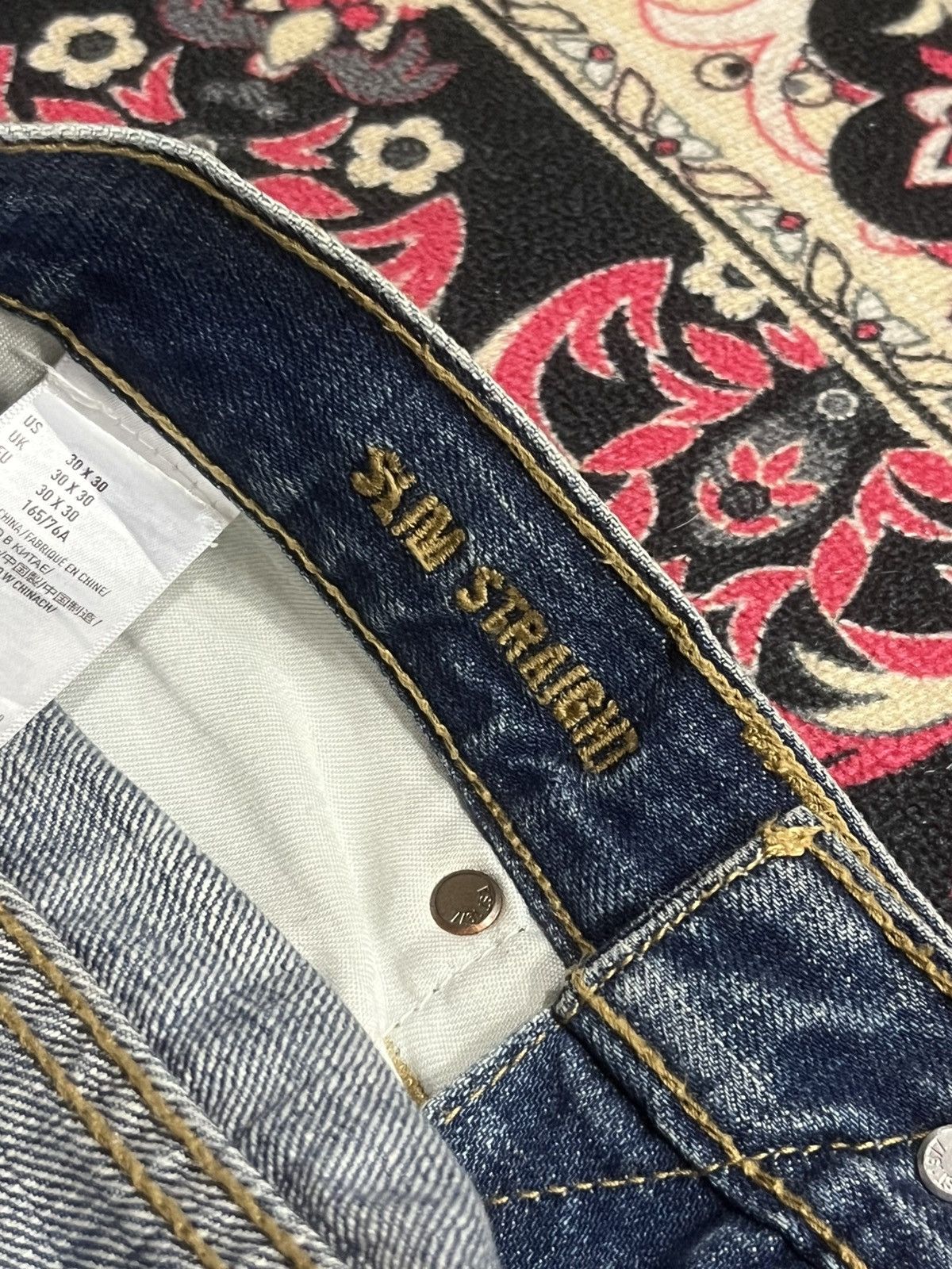 American Eagle Outfitters ⚡️Distressed⚡️American Eagle Outfitters Slim Straight Jeans Size US 30 / EU 46 - 19 Thumbnail
