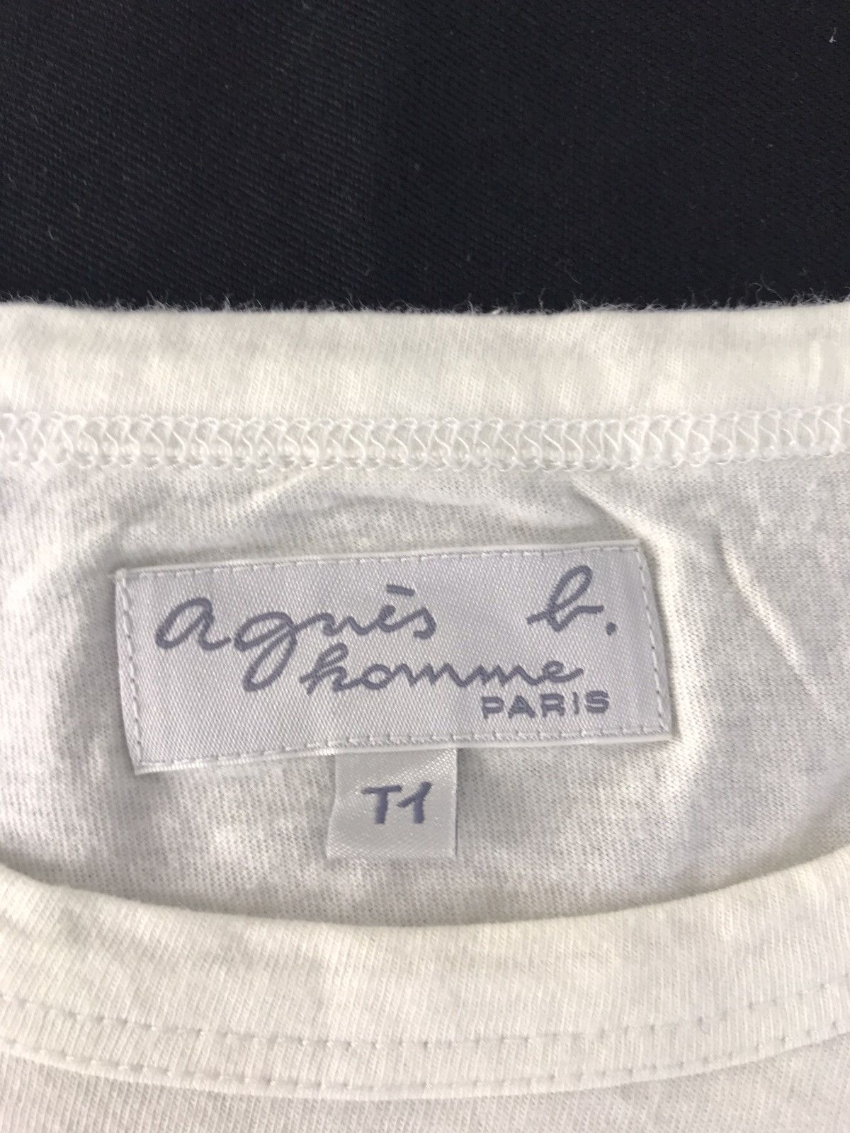 agnes b. Hype Vintage Agnes B Homme Paris Box Logo Printed Tee Size US M / EU 48-50 / 2 - 5 Thumbnail