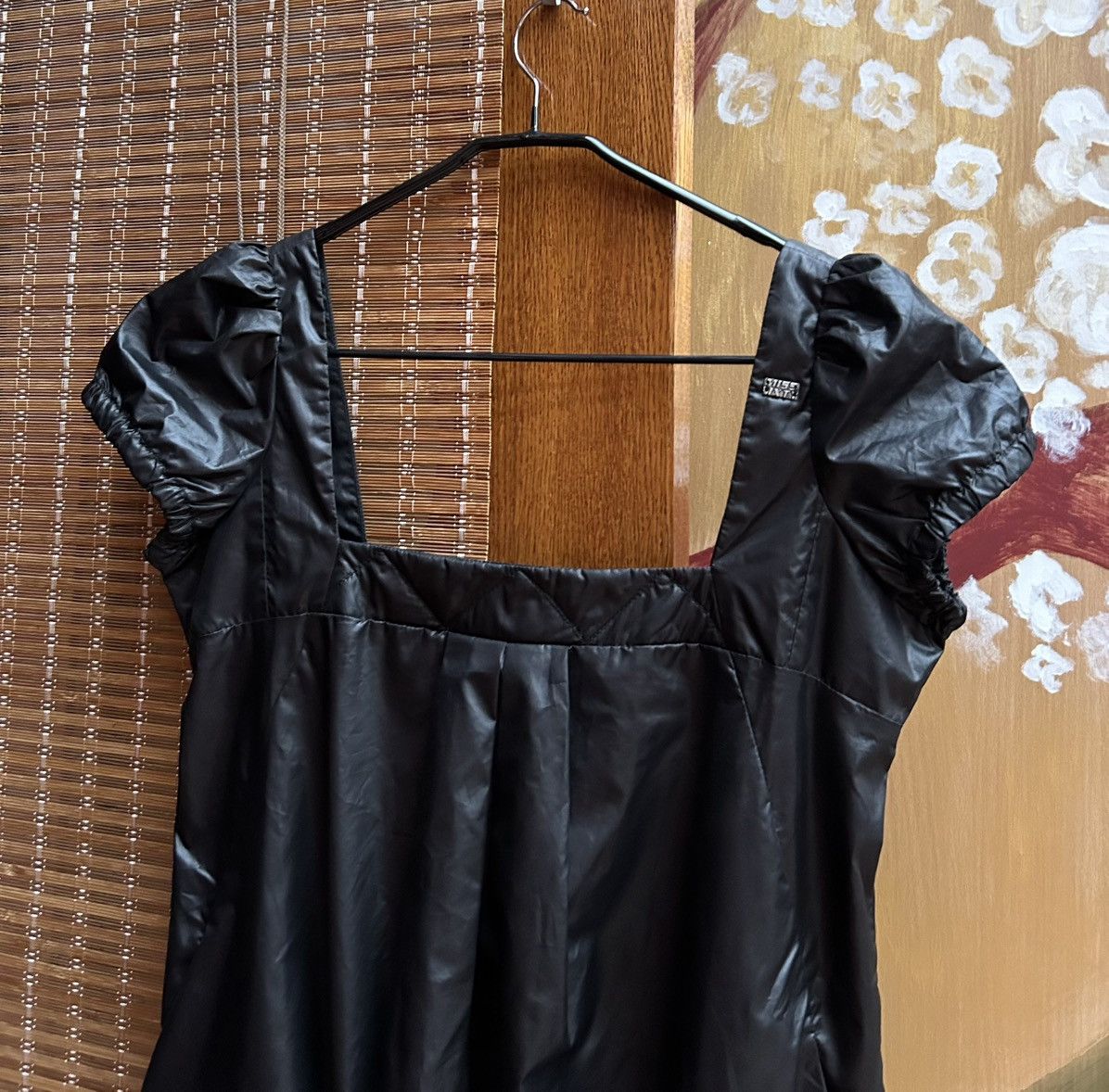Miss Sixty × Vintage Vintage Y2k Miss Sixty Black Nylon Mini Dress Size M / US 6-8 / IT 42-44 - 4 Thumbnail