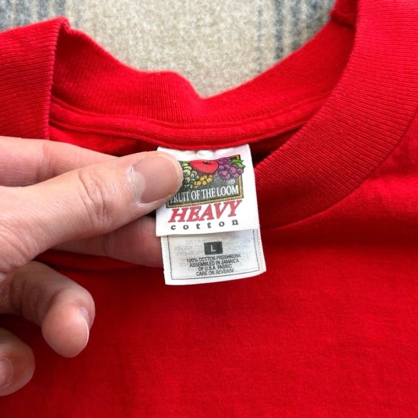 Fruit Of The Loom VINTAGE 90s Nebraska Cornhuskers Football Champions T-Shirt Men L Red 1997 Football College University 90s Short Sleeve Shirt Mens Size US L / EU 52-54 / 3 - 3 Thumbnail