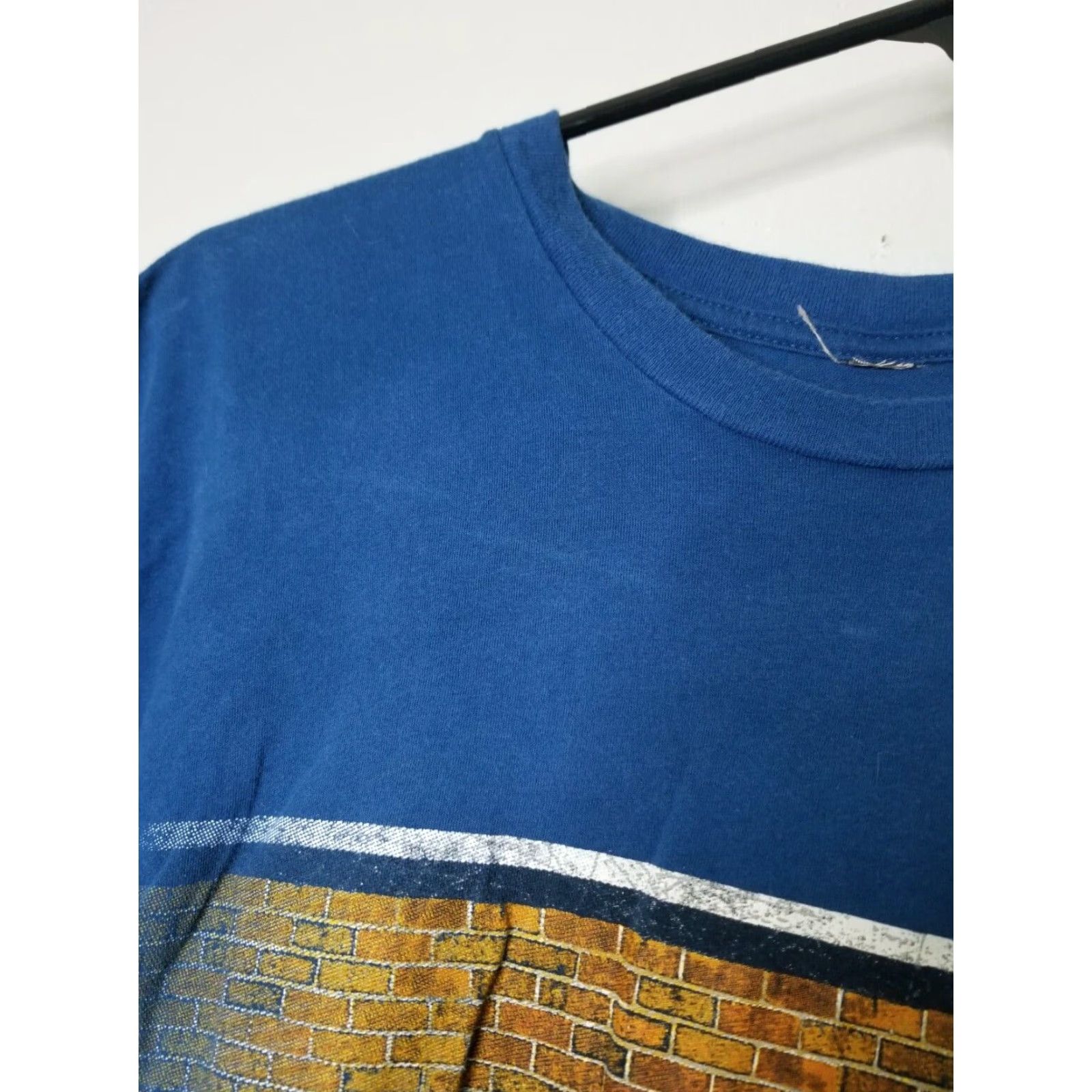 Gildan Vintage Gildan Men's T-Shirt Blue Short Sleeve Crew Neck Double-Sided Corvette USA Bloomington Gold 90s, Preowned Size US M / EU 48-50 / 2 - 3 Thumbnail