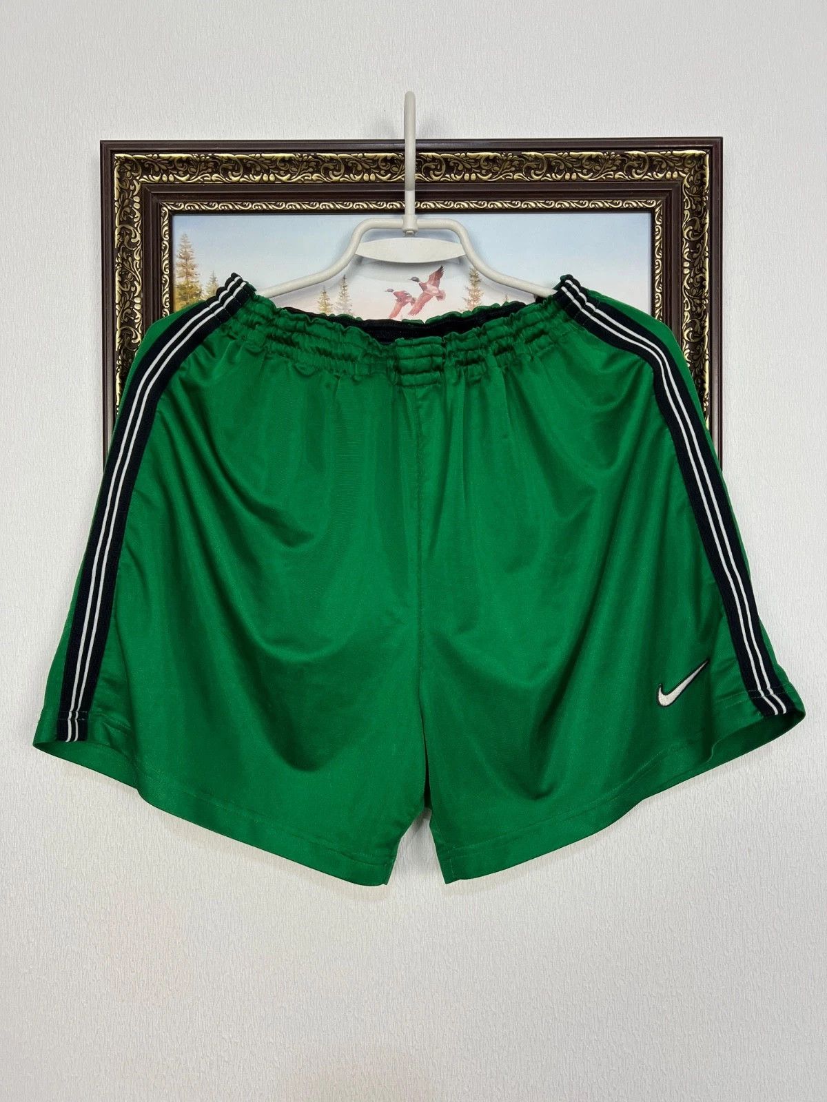Nike Vintage 90's Nike Nigeria Football Shorts Green Soccer M Size US 32 / EU 48 - 1 Thumbnail