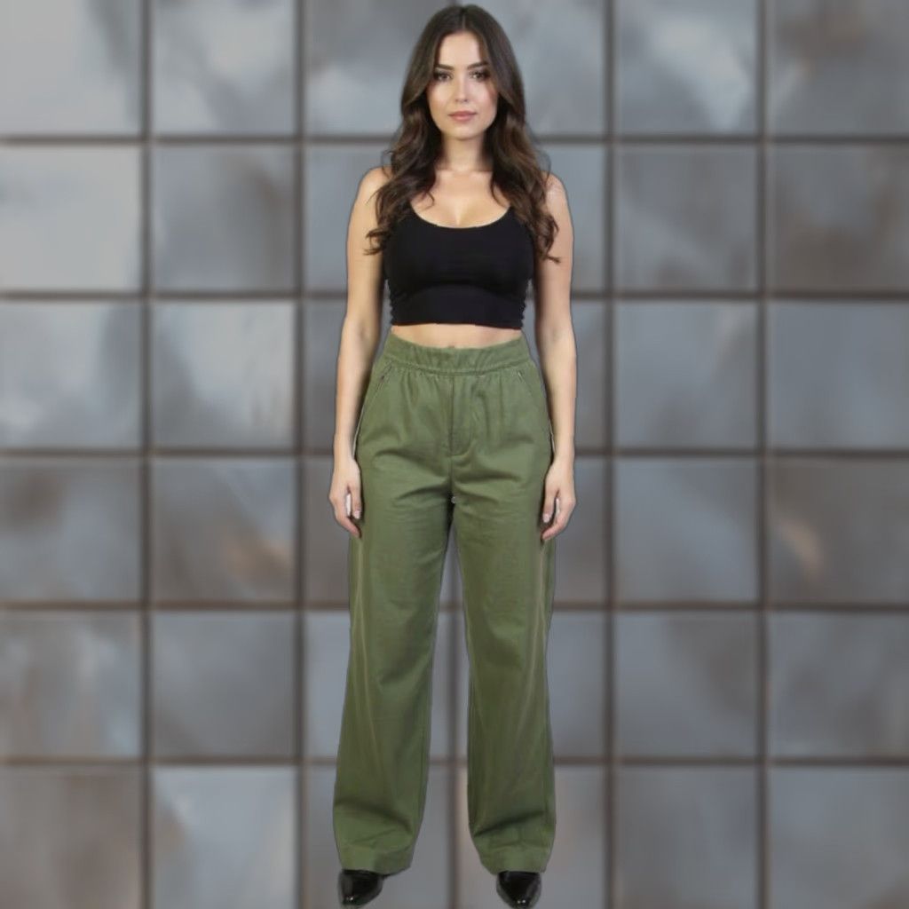 Ralph Lauren Ralph Lauren Pants Womens 8 Green Straight Chino Army Size 30" / US 8 / IT 44 - 1 Thumbnail