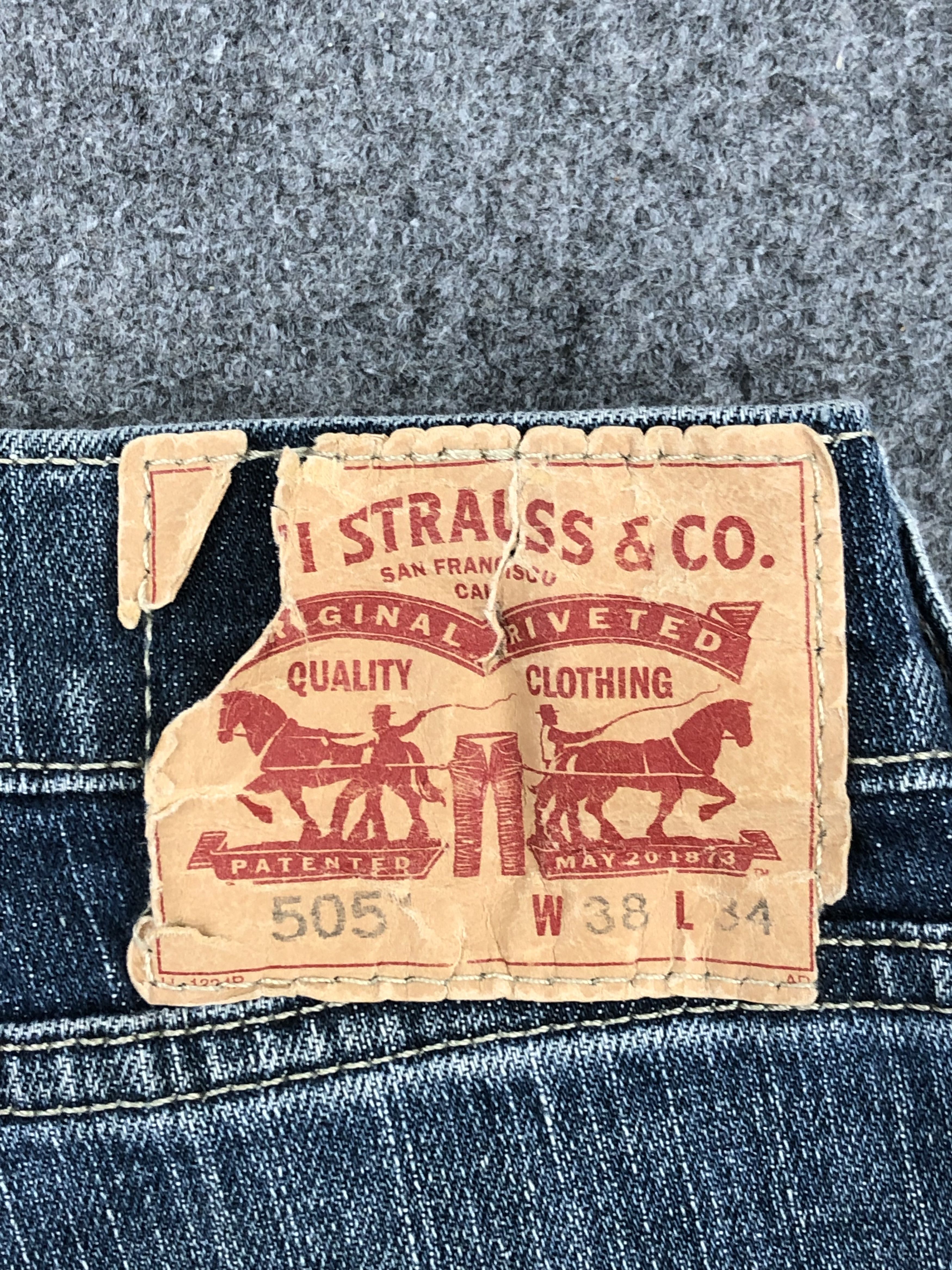 Levi's Vintage Levis 505 Blue Denim Jeans DPP0237 Size US 43 - 5 Thumbnail