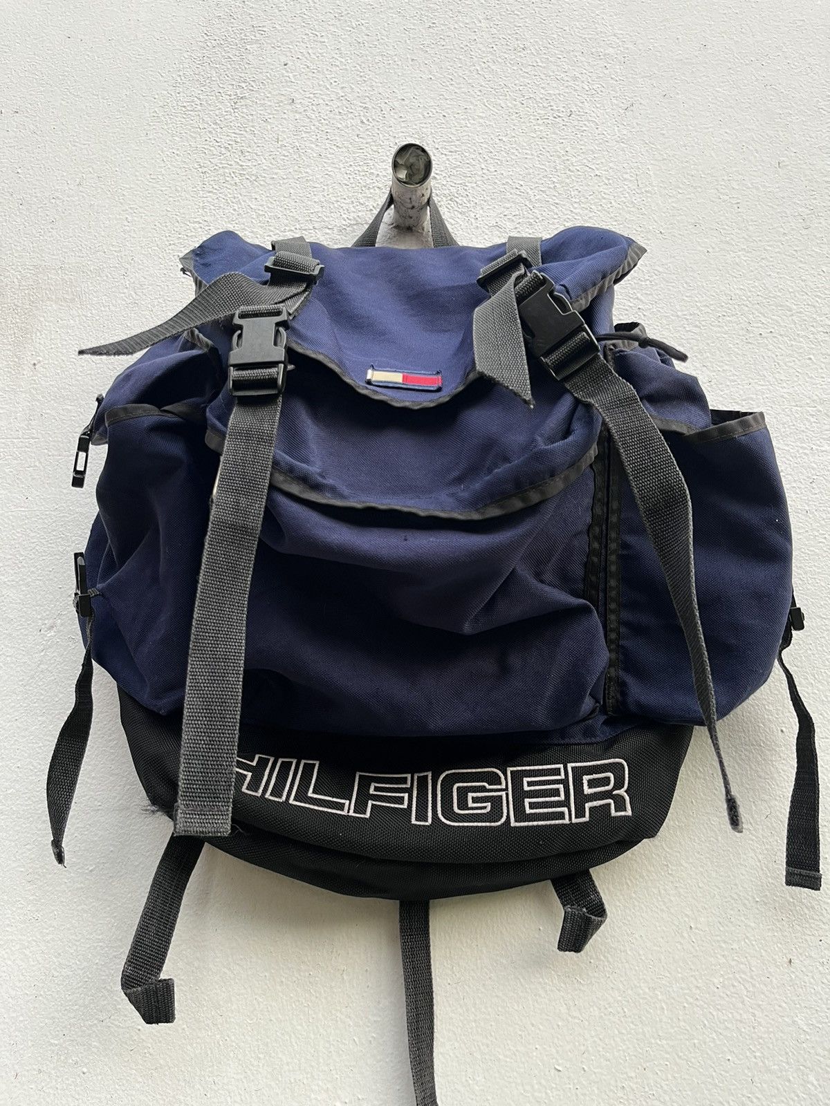 Tommy Hilfiger × Vintage RARE VINTAGE 90S TOMMY HILFIGHER BACKPACK Size ONE SIZE - 5 Thumbnail