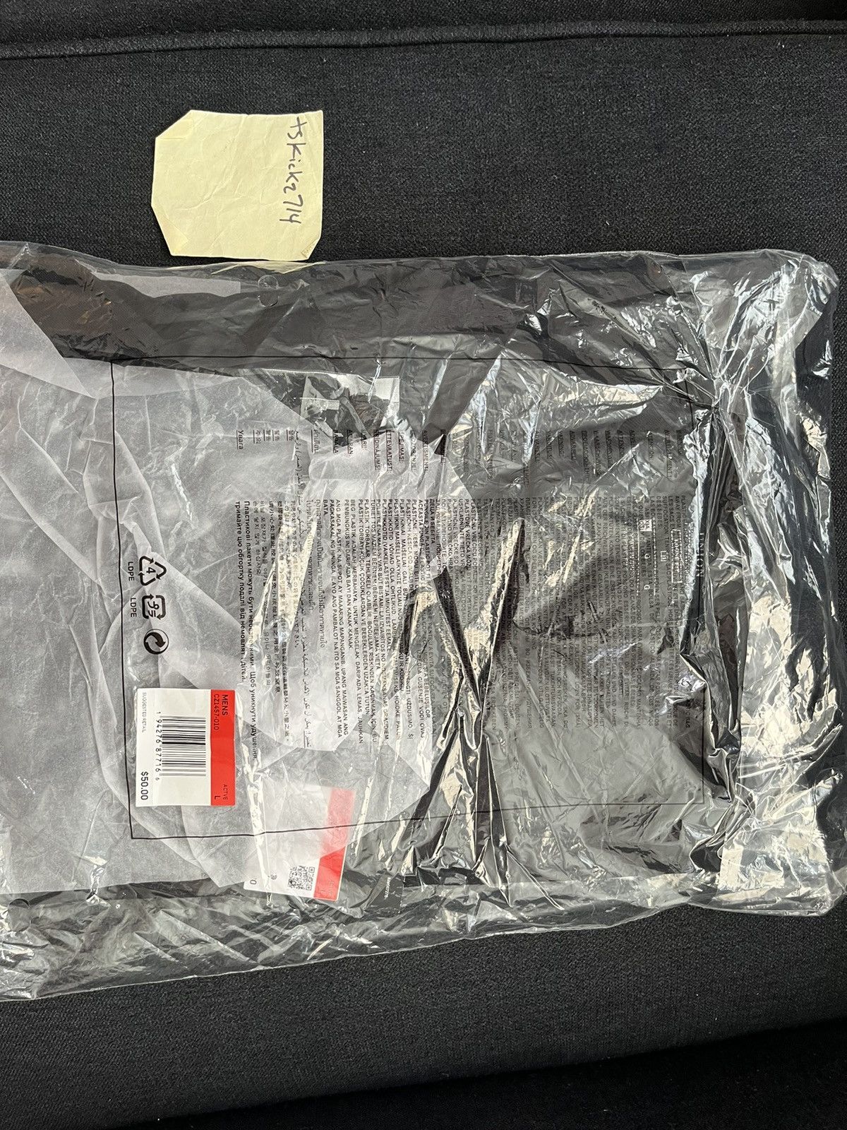 Jordan x Union Reverse Dunk T-shirt Black size L
