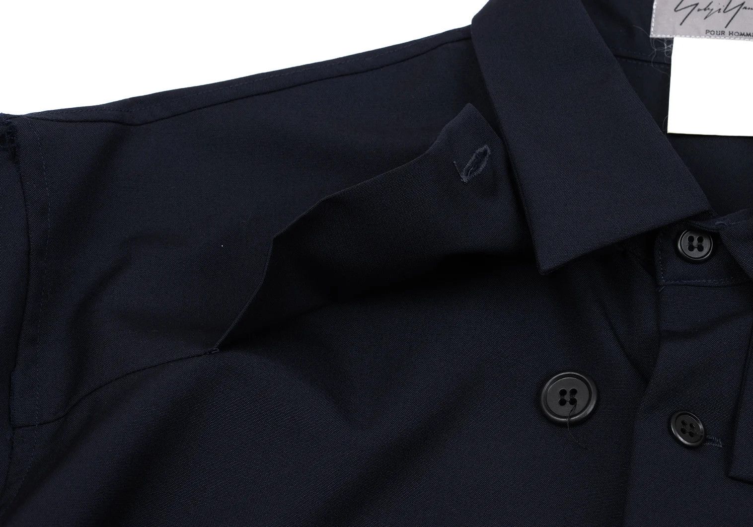 Yohji Yamamoto Yohji Yamamoto Wool Zip Pocket Flap Shirt Size US M / EU 48-50 / 2 - 8 Thumbnail
