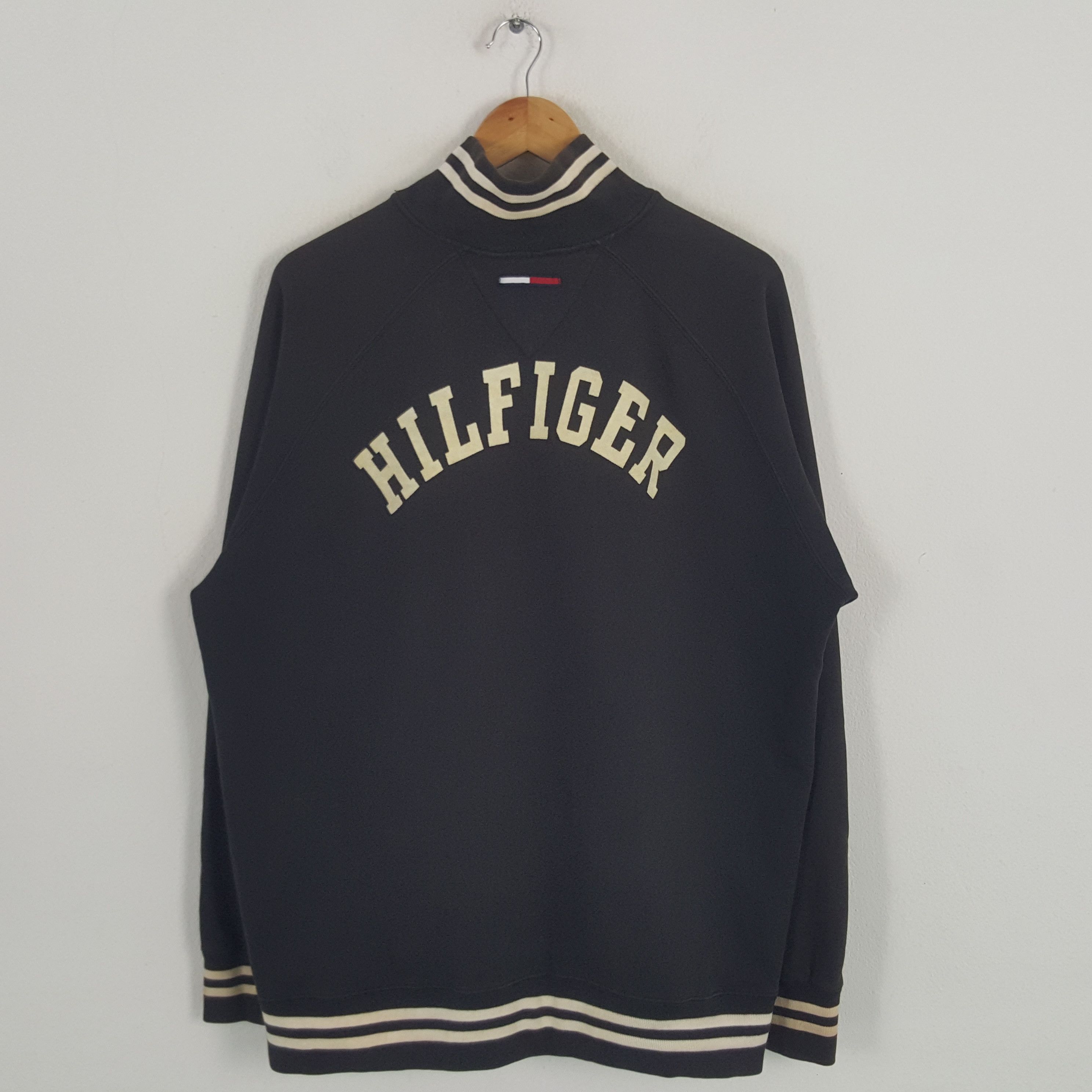Tommy Jeans × Vintage Vintage Tommy Hilfiger American Style Sweater Jacket Size US XL / EU 56 / 4 - 1 Thumbnail