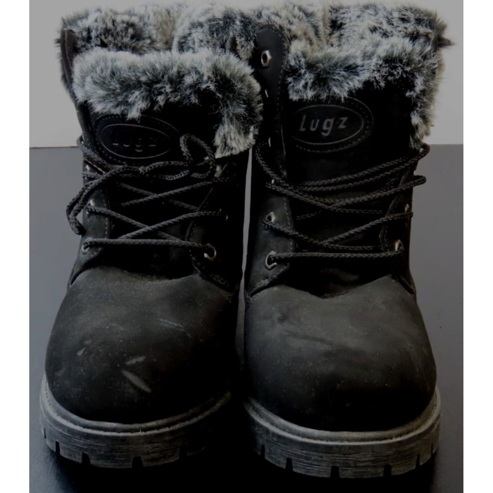 Lugz Lugz Rucker Hi Faux Fur Lace Up Womens Boot Black 11 WRUCKRHFUD-001 Size US 11 / IT 41 - 2 Thumbnail