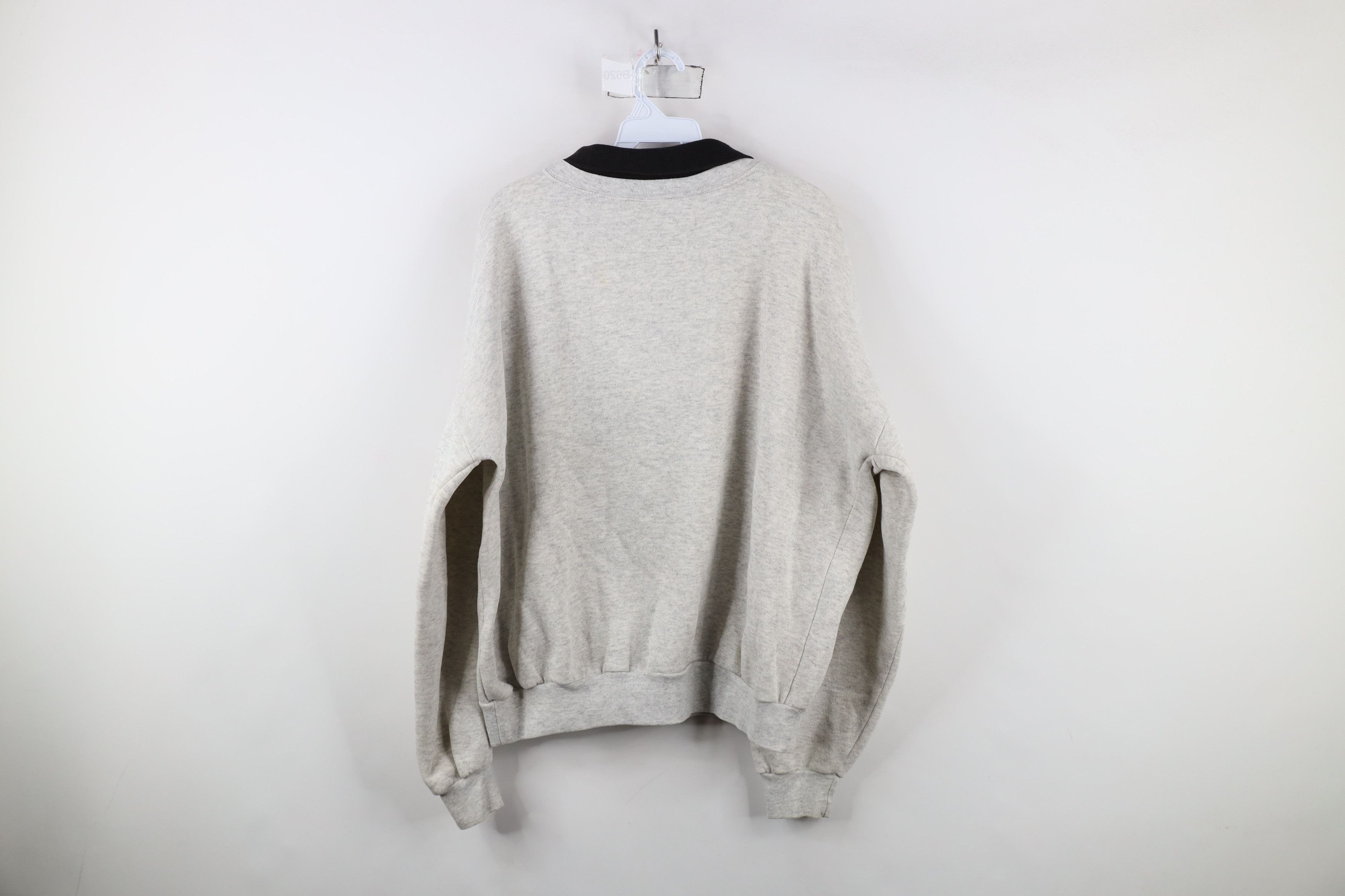 Vintage Vintage 80s 90s Boyne Resorts USA Collared Sweatshirt Gray Size XL / US 12-14 / IT 48-50 - 12 Thumbnail