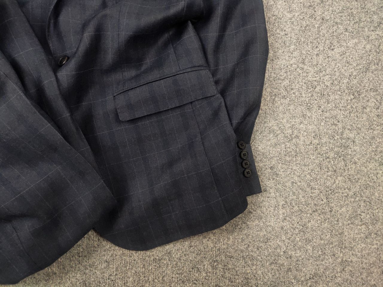 Marks & Spencer Marks & Spencer By Alfred Brown Wool Navy suit Blazer Pants Size 48L - 6 Thumbnail