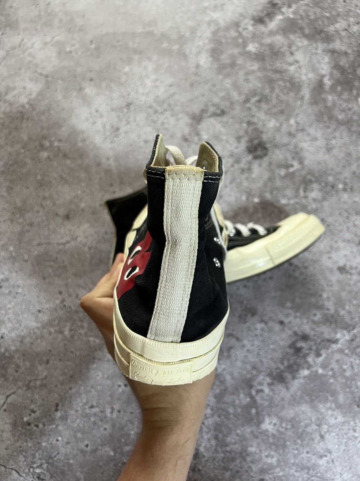 Comme des Garcons Comme Des Garçons Converse High Top Black Heart Used Size US 9 / IT 39 - 5 Thumbnail