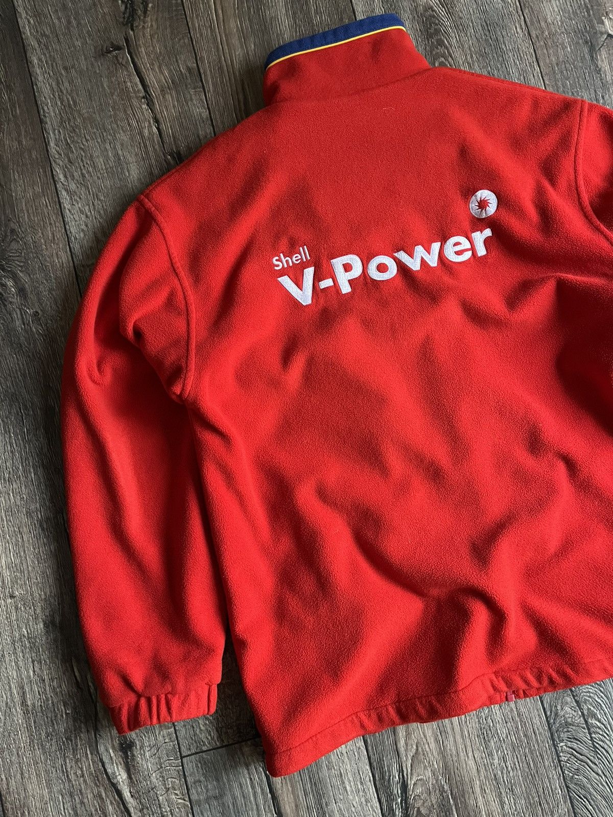 Ferrari × Vintage Vintage Ferrari Racing Formula 1 Shell V-Power Fleece Jacket Size US L / EU 52-54 / 3 - 12 Thumbnail