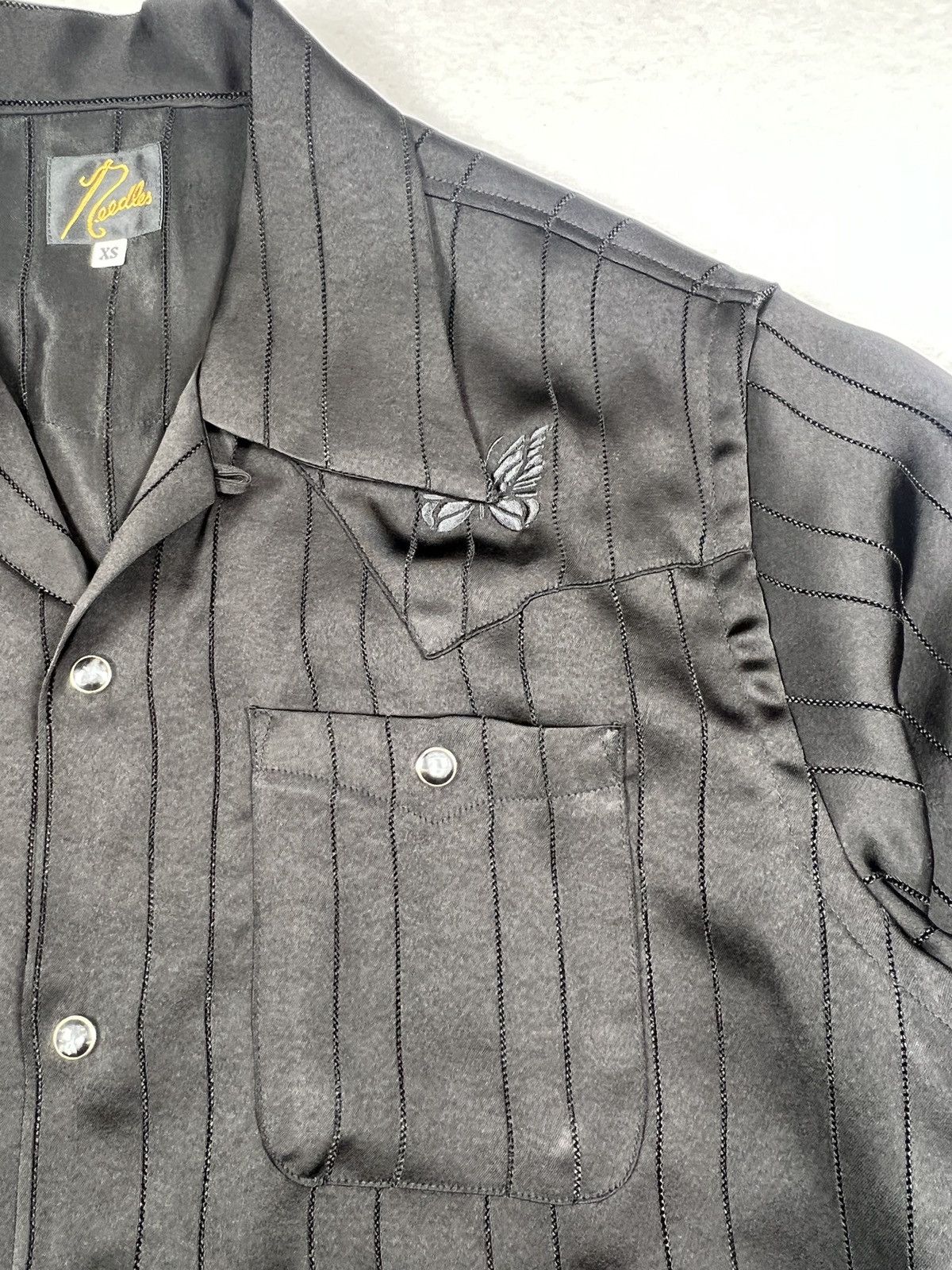 Needles Needles Cowboy ONE-UP Black Western Pearl Button Butterfly Size US XS / EU 42 / 0 - 6 Thumbnail