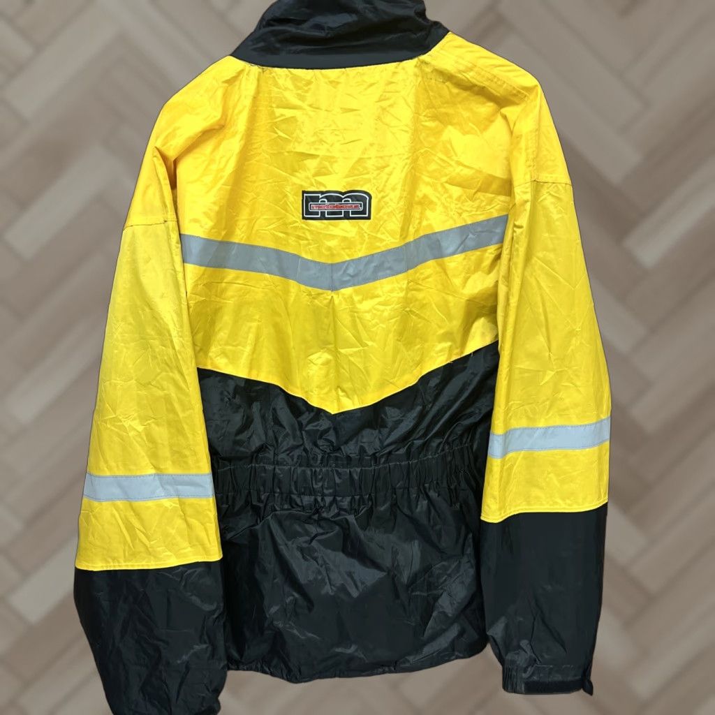 Chimala Motoboss Motorcycle Jacket Men XL Yellow Pockets | Brand Himalaya | Stand-Up Collar | Pocket | Athletic Fit | Solid | Size XL | Jacket Size US XL / EU 56 / 4 - 1 Thumbnail