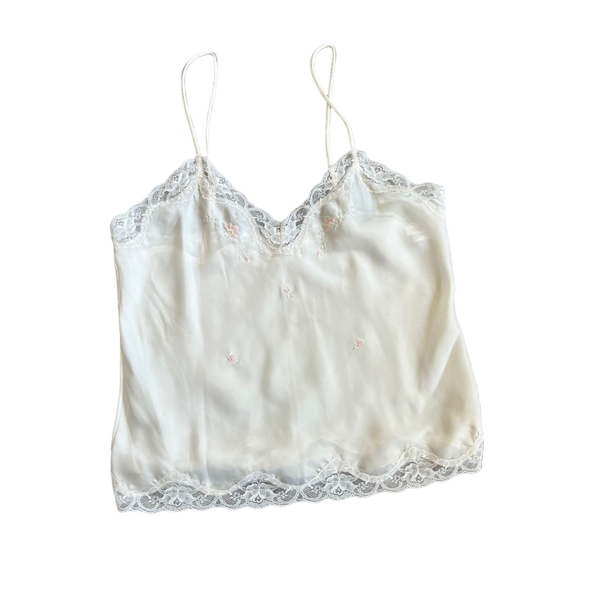 Vintage Vintage Barbizon Semi Sheer Delicate Floral Embroidered Ling Size M / US 6-8 / IT 42-44 - 1 Thumbnail