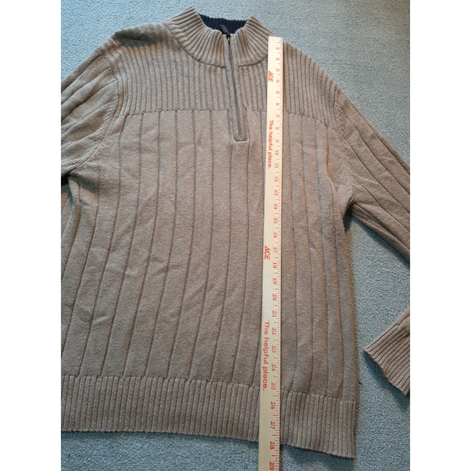 Vintage Covington Sweater Mens Sweater Large L Tan Long Sleeve Knit Size US L / EU 52-54 / 3 - 3 Thumbnail