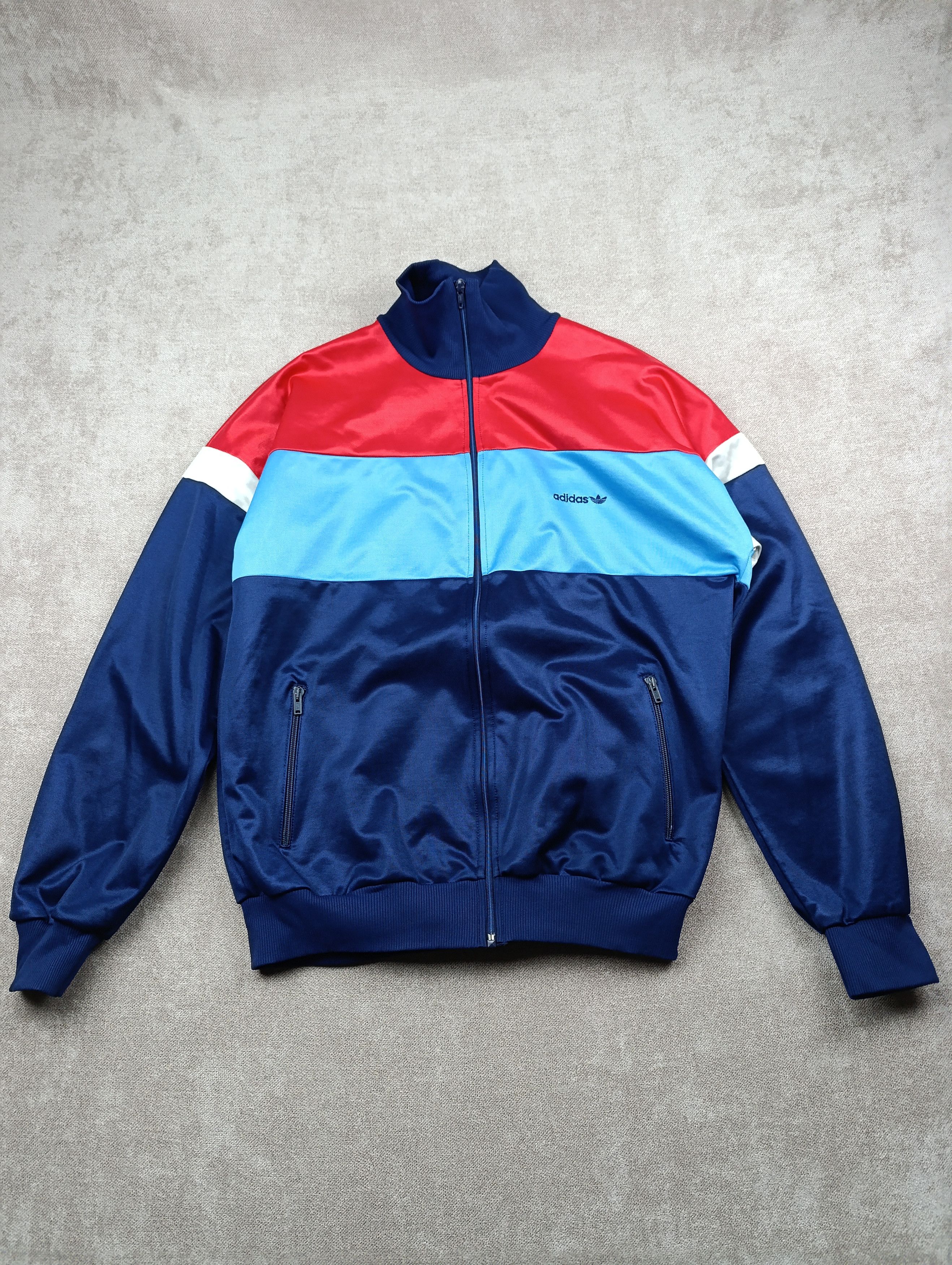 Adidas Adidas Vintage Track top 80s Jacket Made in West Germany Size US XXL / EU 58 / 5 - 1 Thumbnail