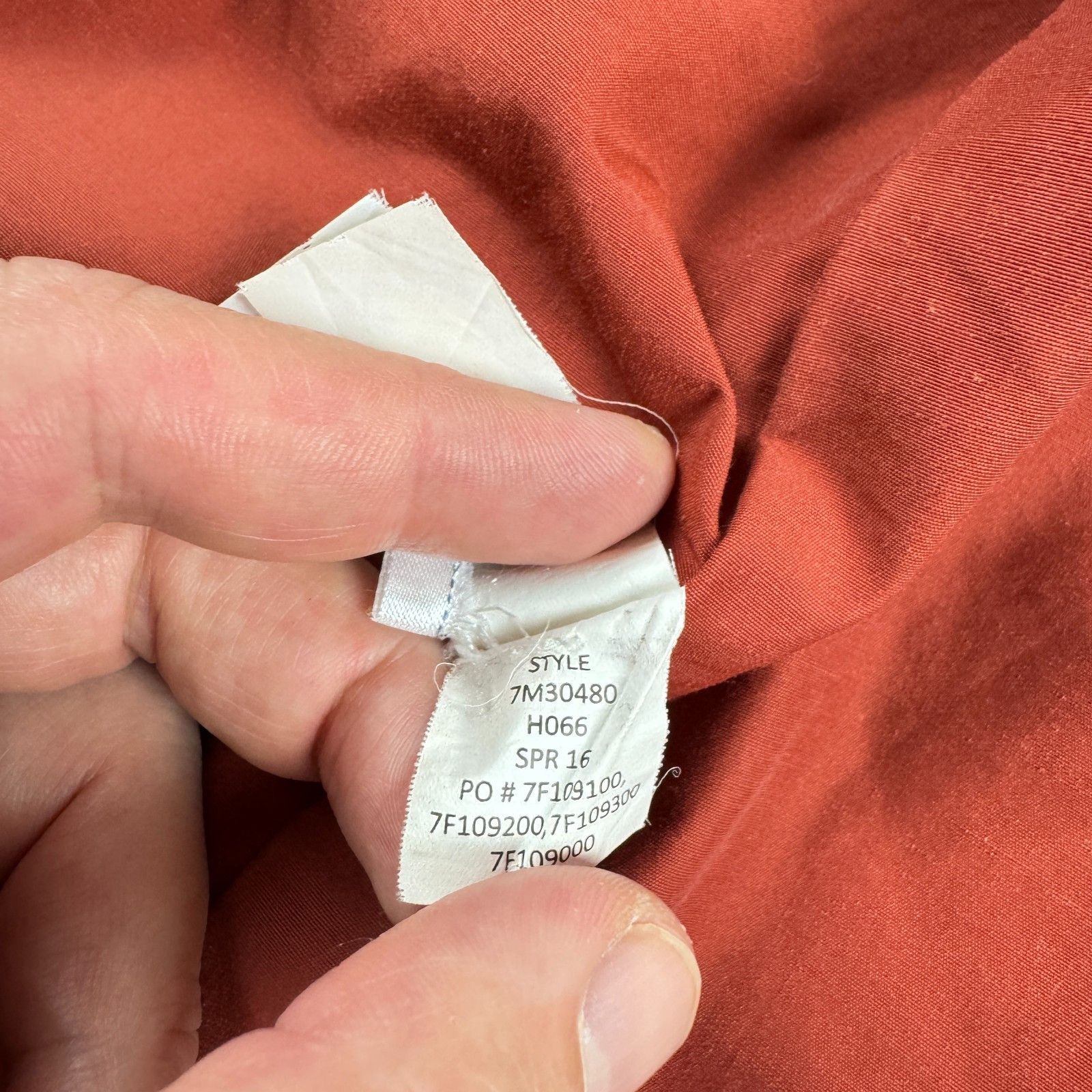 Lucky Brand Lucky Brand XL Orange Canvas Workwear Hooded Parka Rust Size US XL / EU 56 / 4 - 9 Thumbnail