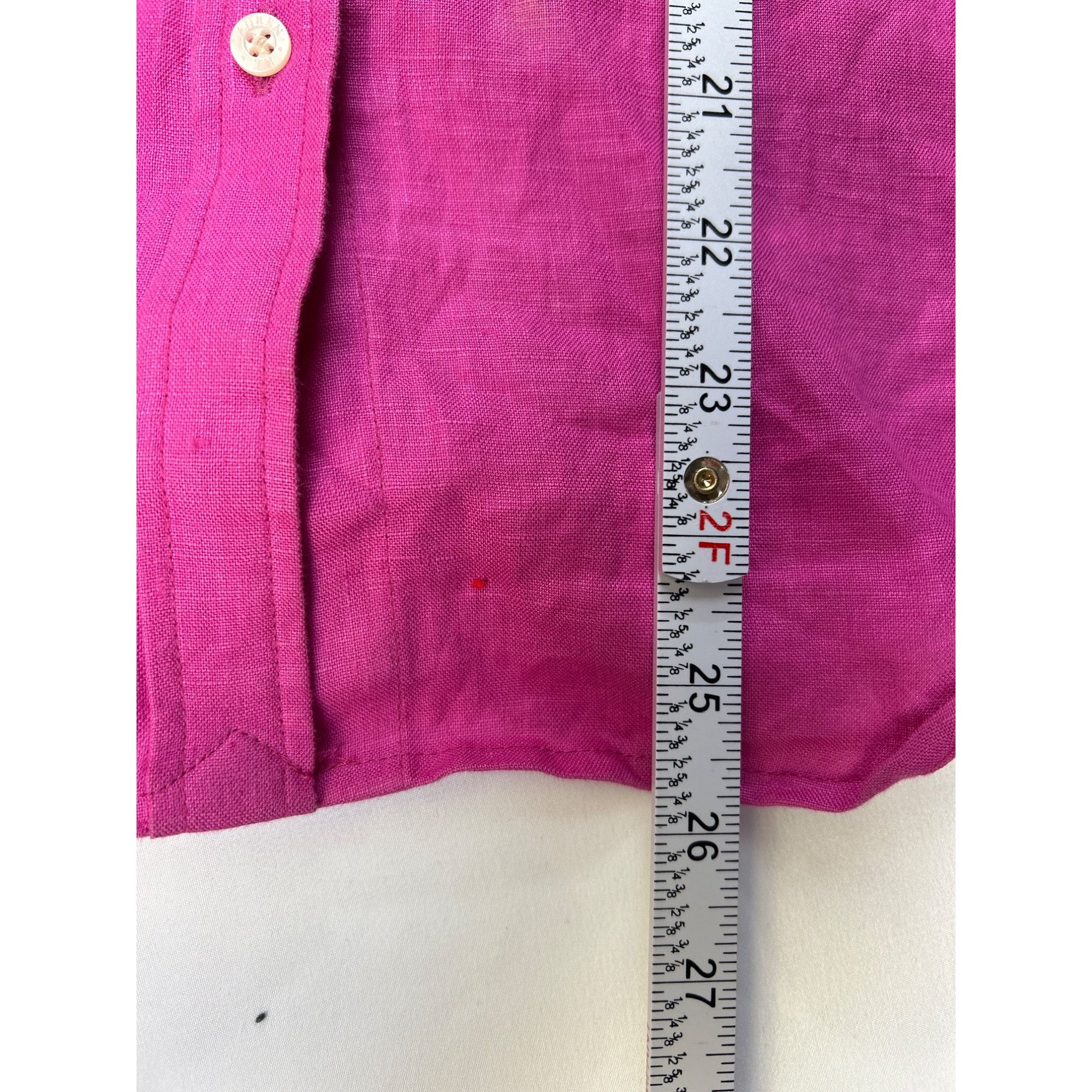 Polo Ralph Lauren Lauren Ralph womens pink linen shirt size S SKU 6978 Size S / US 4 / IT 40 - 9 Thumbnail