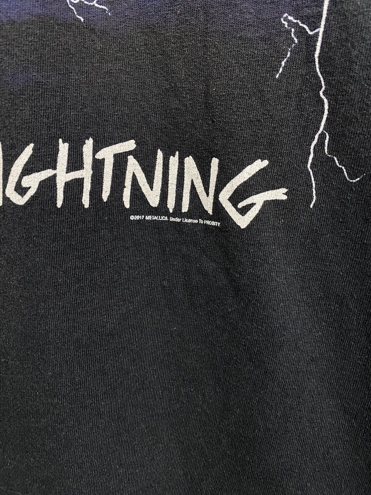 Band Tees × Metallica × Vintage Vintage Metallica Ride the Lightning rare retro t-shirt Y2K Size US M / EU 48-50 / 2 - 5 Thumbnail