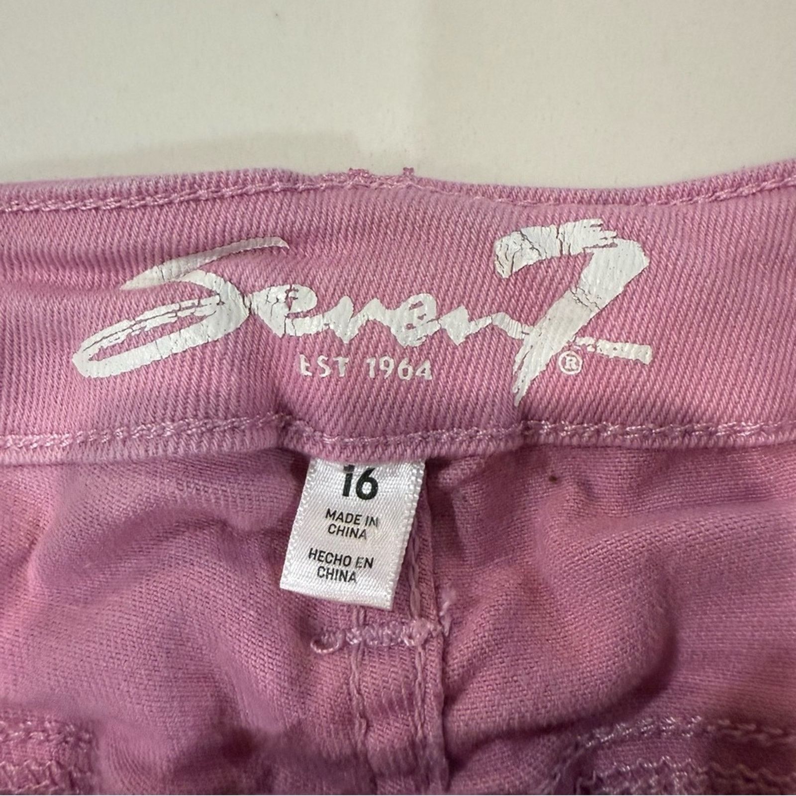 Seven 7 Seven7 Fray Hem Mini Denim Jean Weekend Shorts Womens 16 Size 38" / US 16 / IT 52 - 5 Thumbnail
