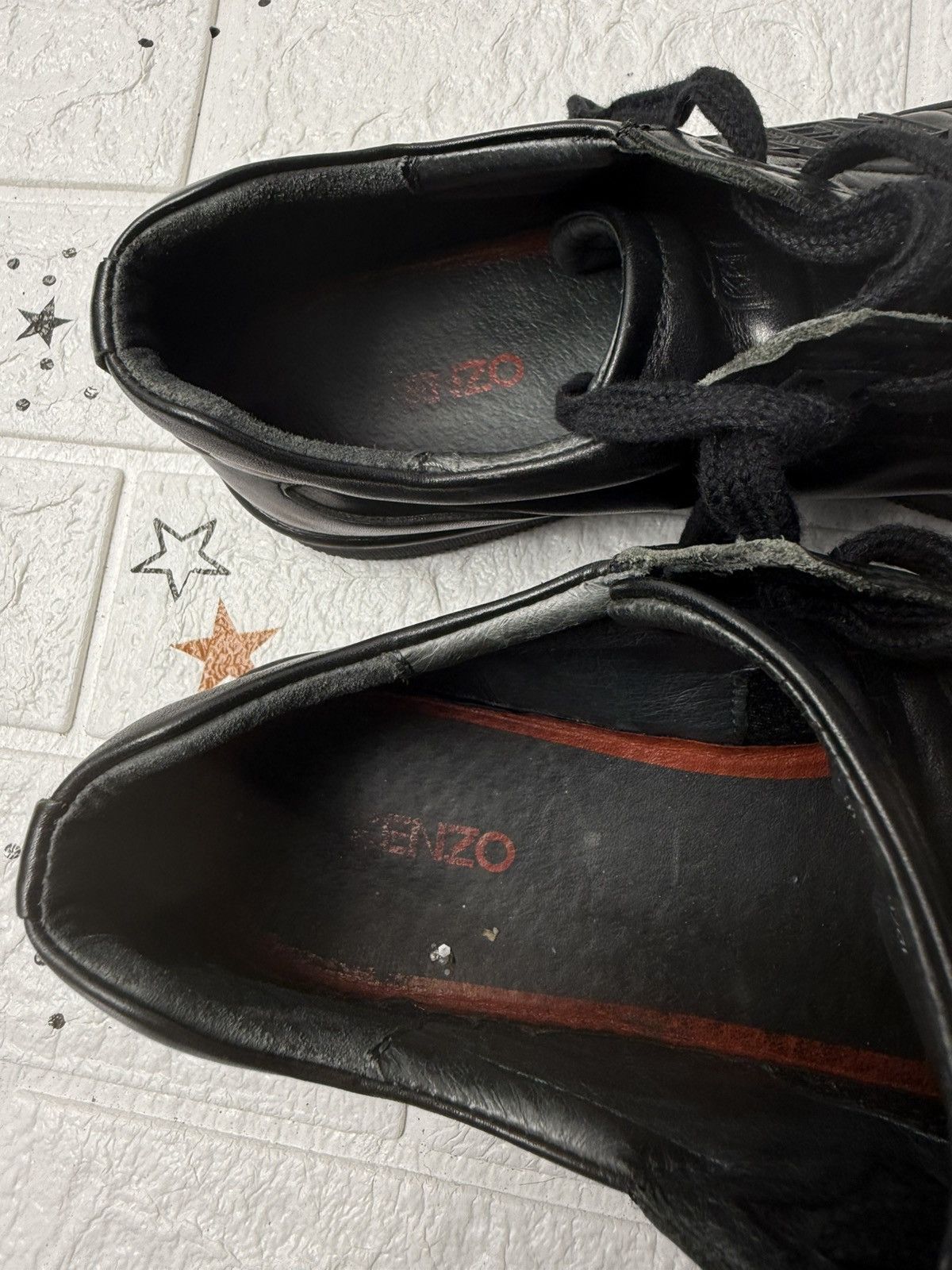 Kenzo KENZO Tennix US8 UK7 EUR41 sneakers casual leather black Size US 8 / EU 41 - 15 Thumbnail