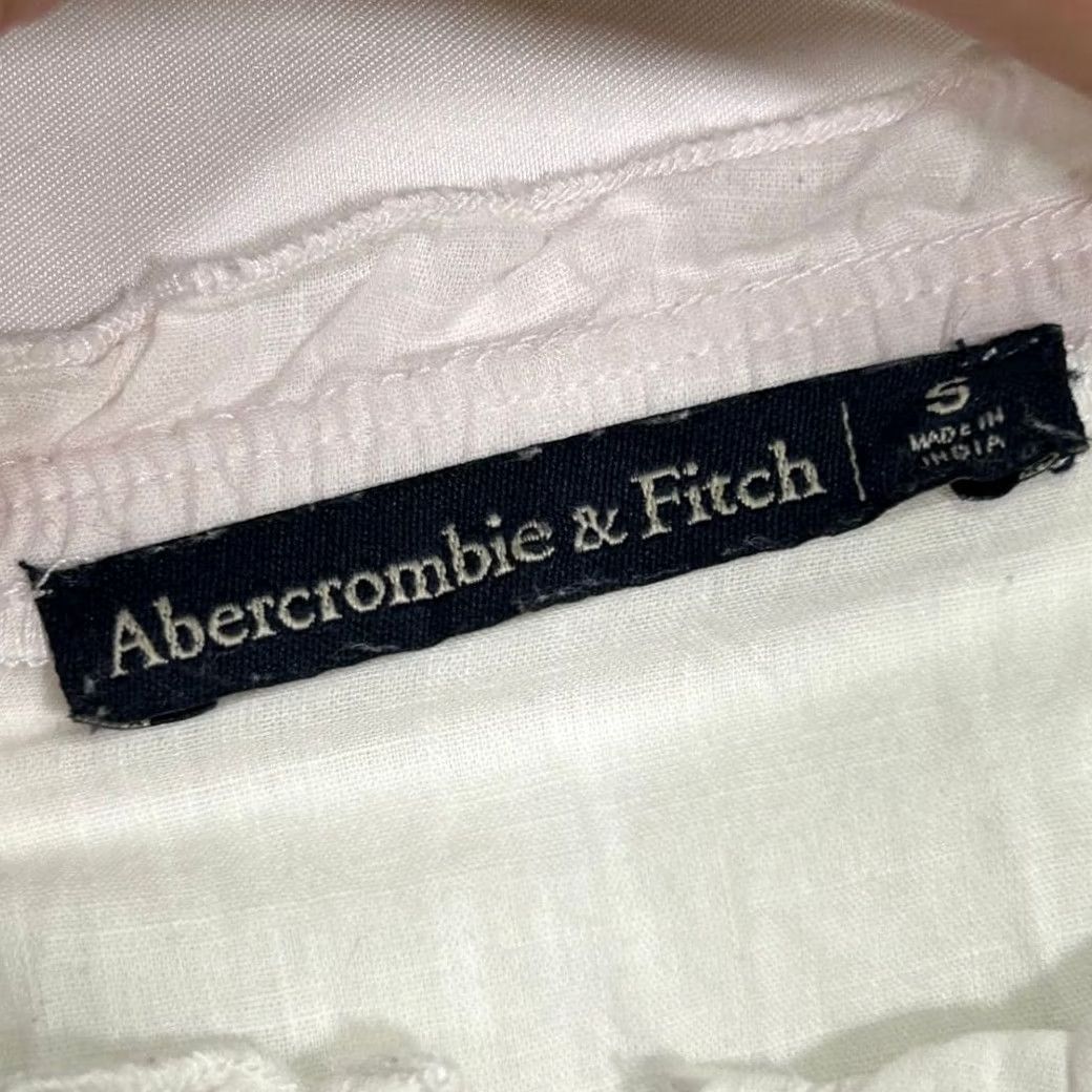 Abercrombie & Fitch Abercrombie & Fitch Blouse Boho Peasant Floral Embroidery White Top Womens S Size S / US 4 / IT 40 - 5 Thumbnail
