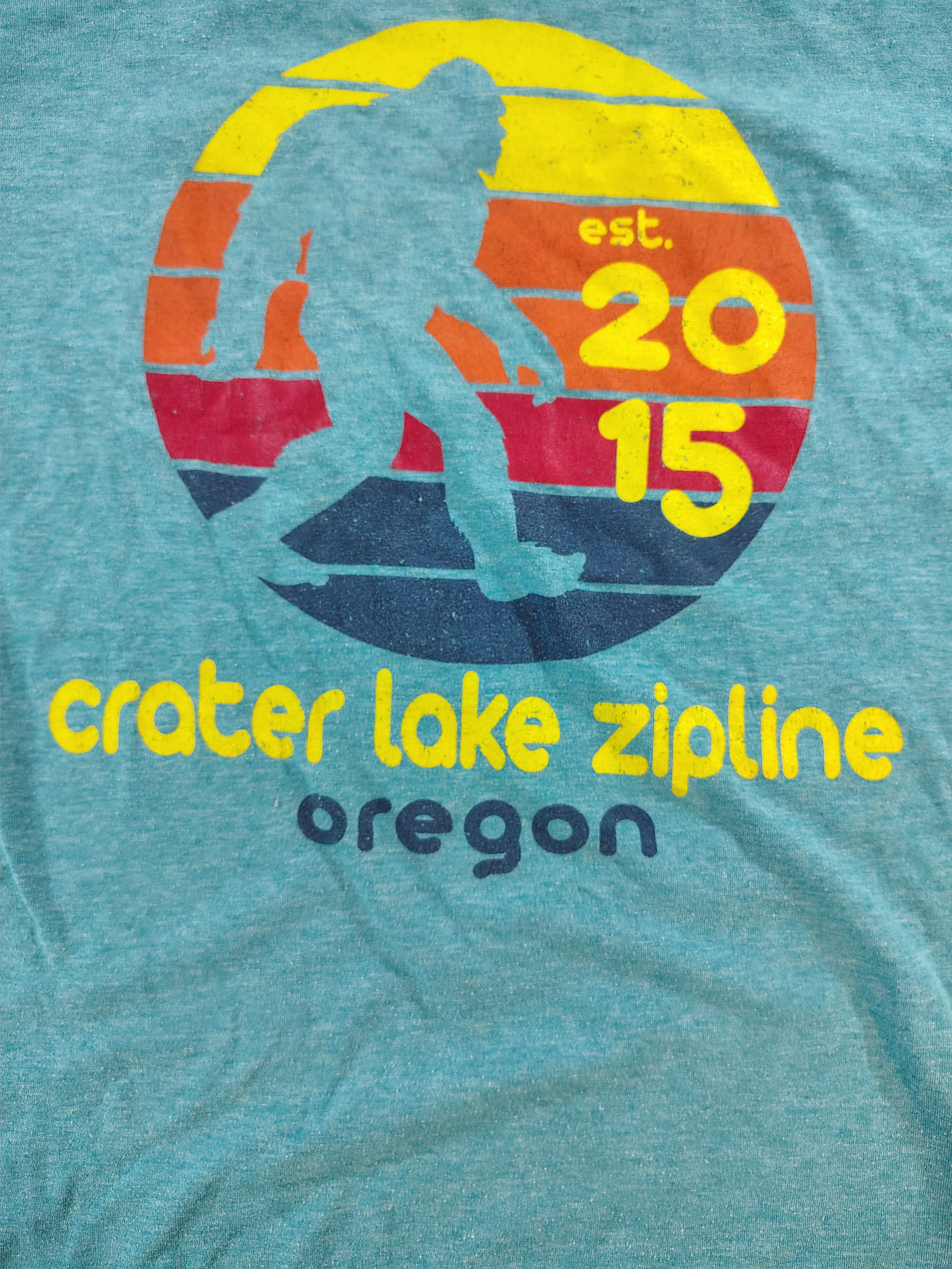 Other Men's XL Bigfoot Crater Lake Zipline Oregon Graphic T-Shirt Size US XL / EU 56 / 4 - 2 Thumbnail
