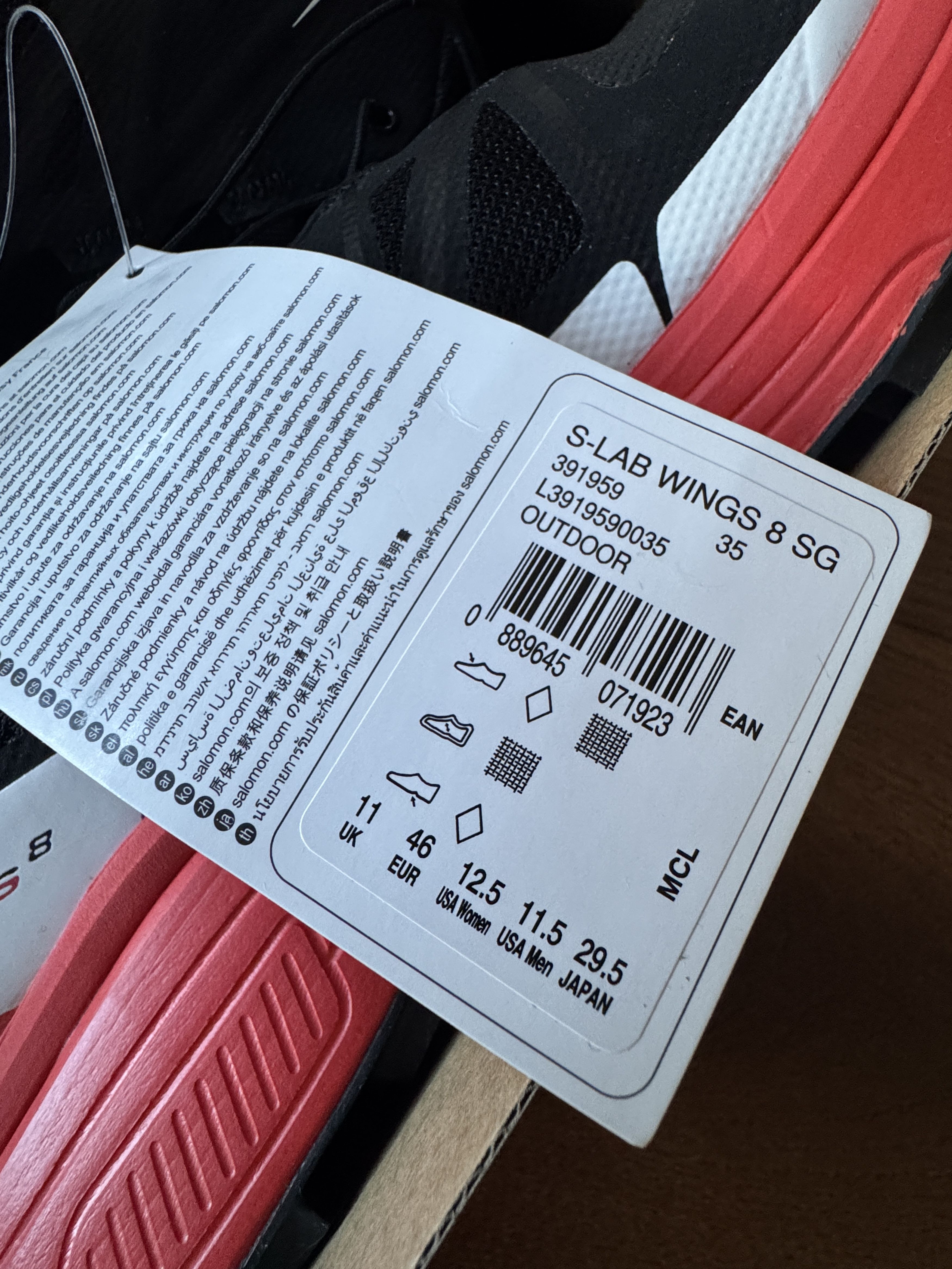 Salomon Brand New Salomon S-Lab Wings 8 SG US Men Size 11.5 Size US 11.5 / EU 44-45 - 15 Thumbnail