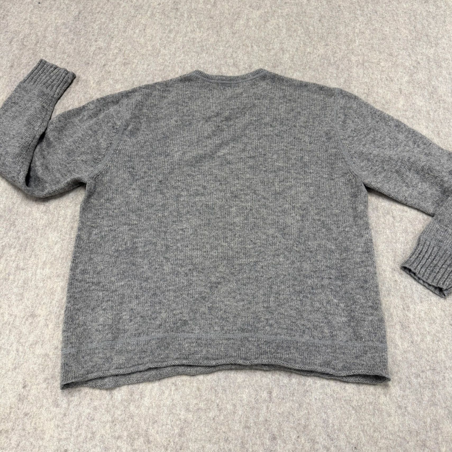 Polo Ralph Lauren Ralph Lauren Polo Jeans Sweater Mens XL Gray 100% Wool V-Neck Made In Japan Size US XL / EU 56 / 4 - 6 Thumbnail