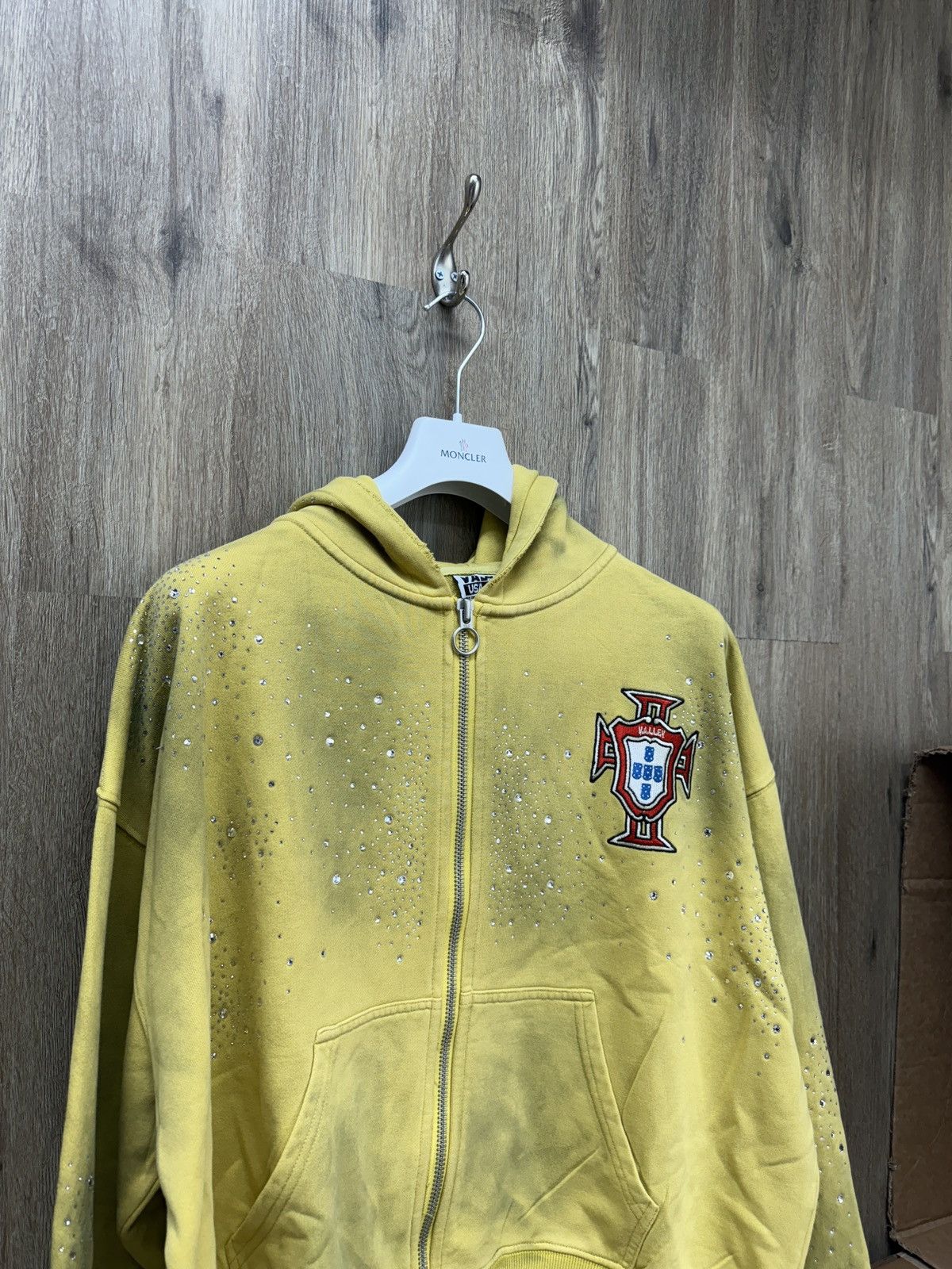 Vale Vale Yellow Zip Up Hoodie Size US XXL / EU 58 / 5 - 2 Thumbnail