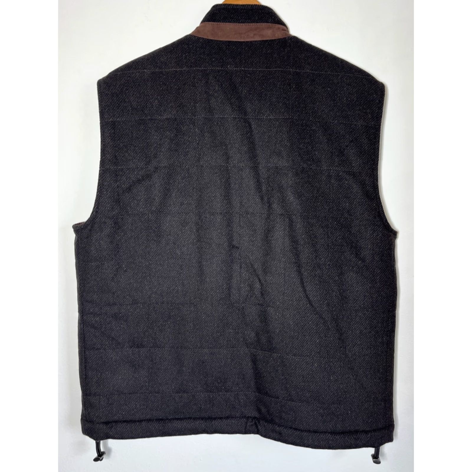 Robert Talbott VINTAGE Robert Talbott Mariposa Vest Wool Cashmere Full Zip Mens M Brown Modern Classic Designer City Size US M / EU 48-50 / 2 - 2 Thumbnail