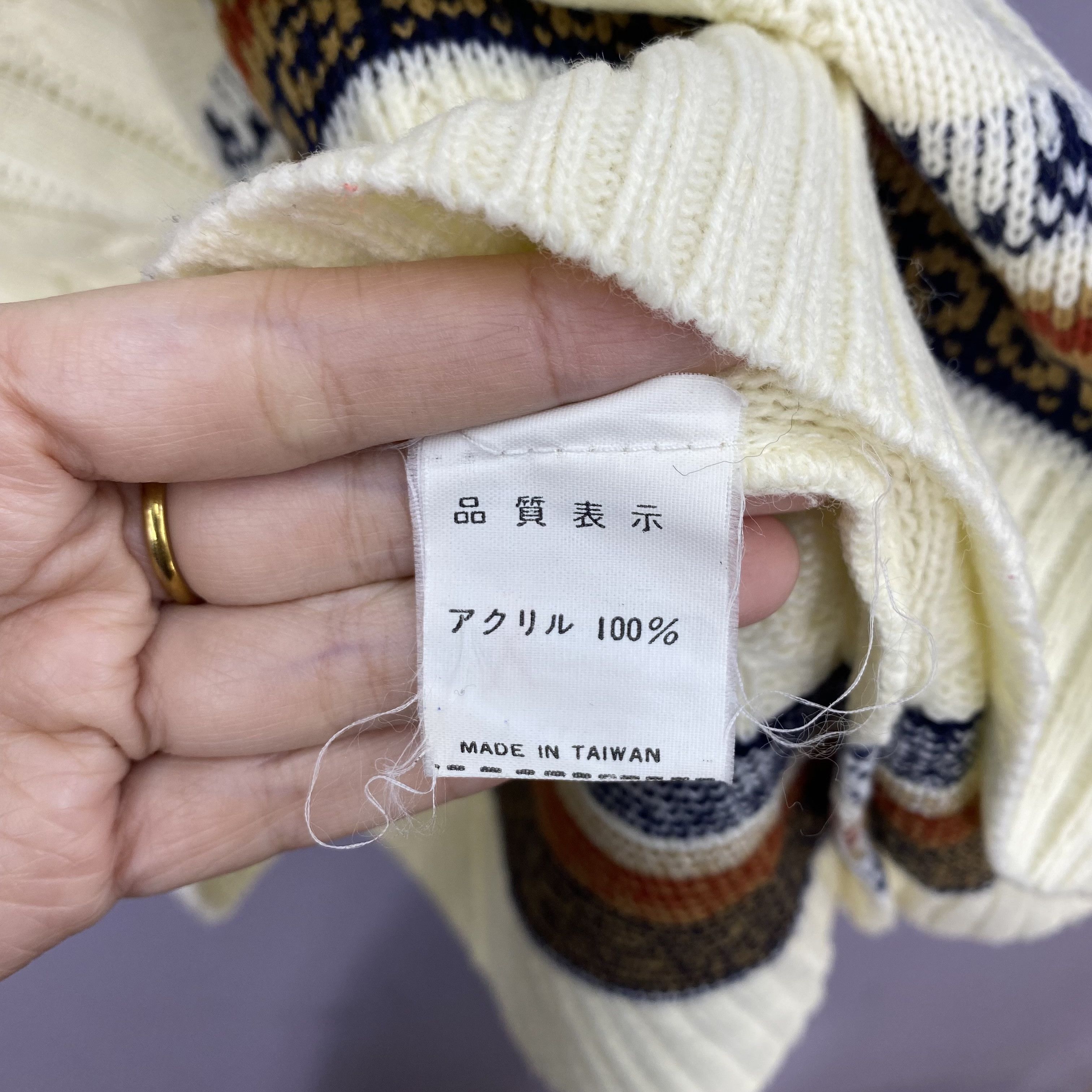 Vintage Vintage 90s Versity Fair Isle Cable Knit Pullover Sweater Size US M / EU 48-50 / 2 - 6 Thumbnail