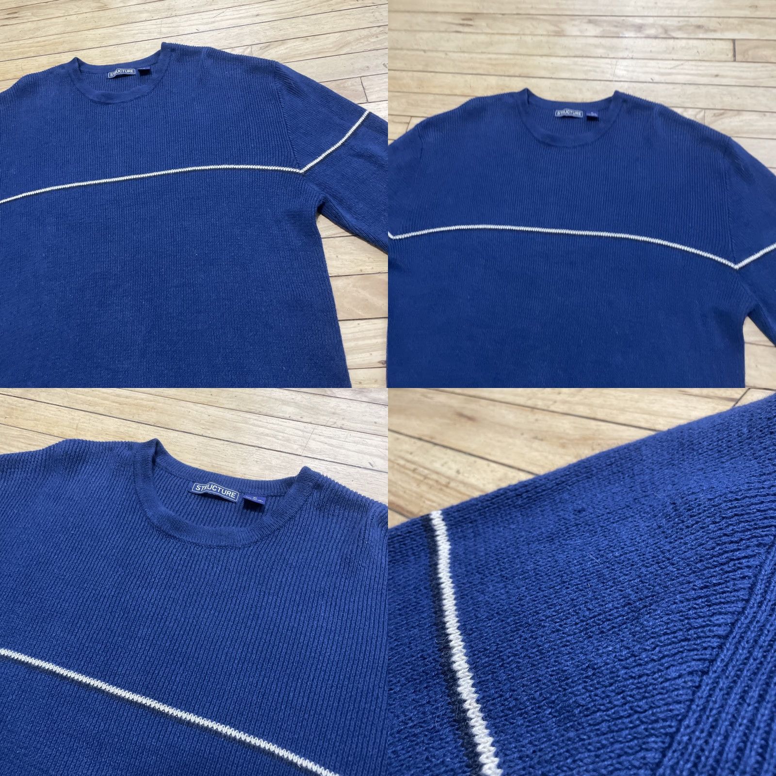 Vintage Structure Mens Sweater Hoodie? Size US L / EU 52-54 / 3 - 10 Thumbnail