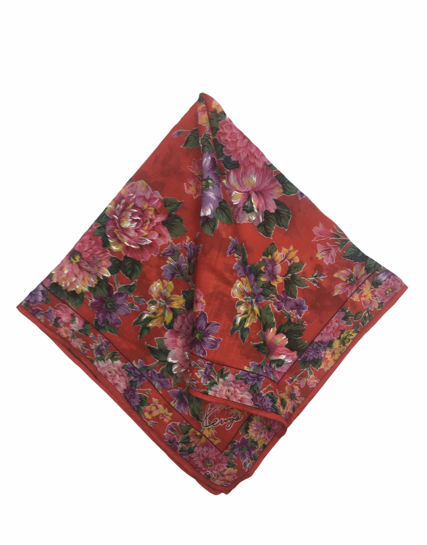 Kenzo Vintage Kenzo Handkerchief / Bandana / Neckerchief HKC0159 Size ONE SIZE - 1 Thumbnail