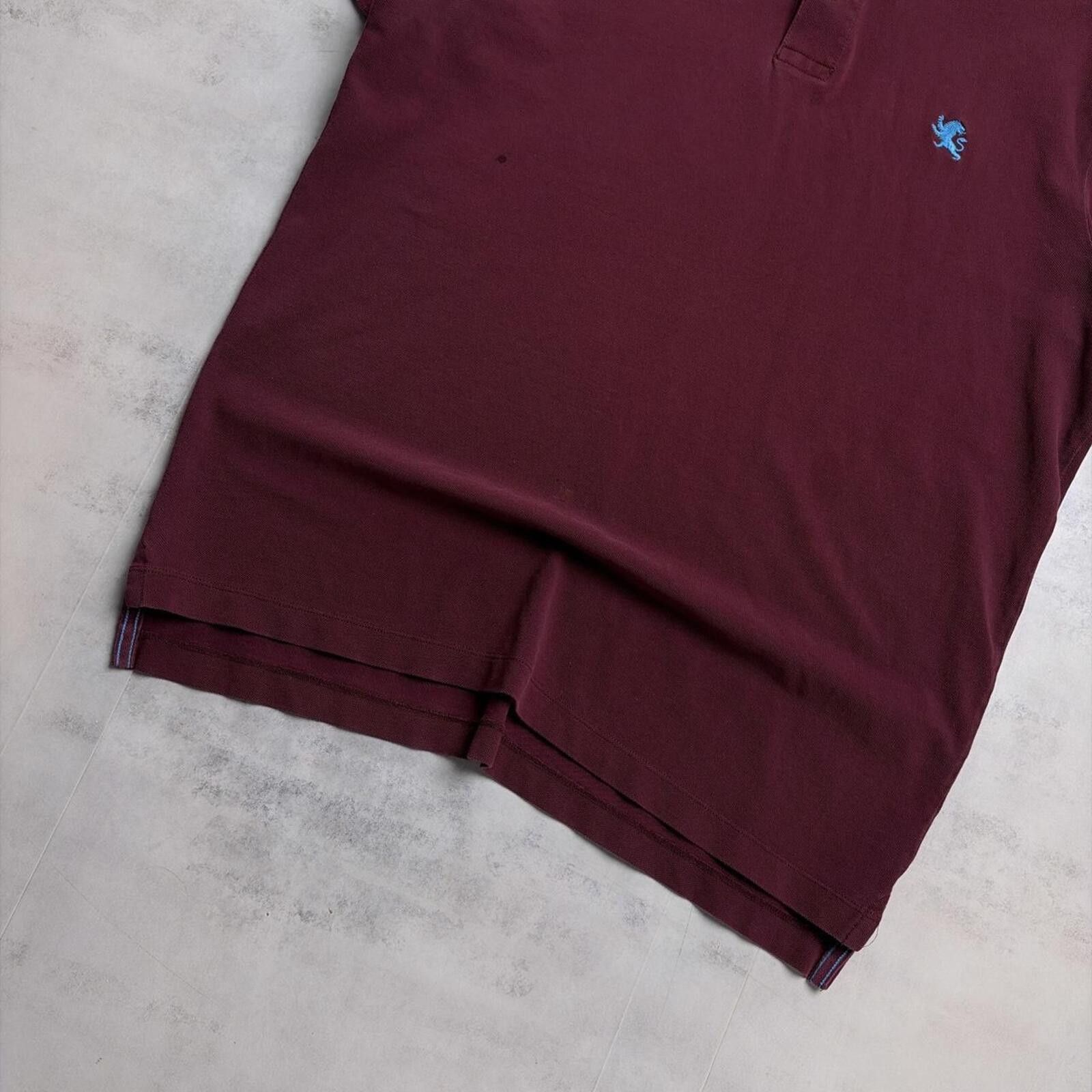 Express Y2K Burgundy Express Grunge Polo Shirt Size US L / EU 52-54 / 3 - 4 Thumbnail