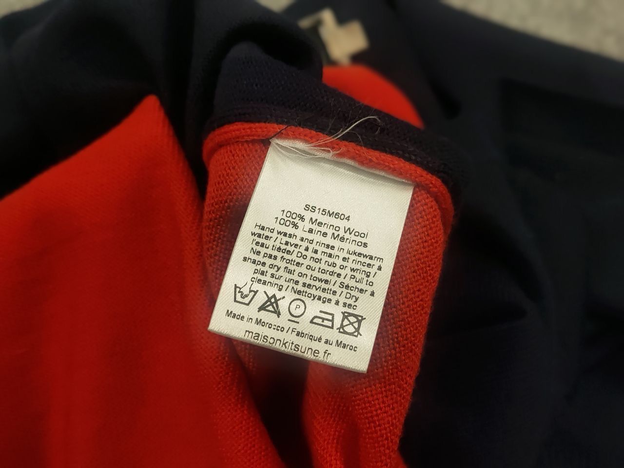 Maison Kitsune Maison Kitsuné Design Pullover Merino wool color sweater Size US L / EU 52-54 / 3 - 13 Thumbnail