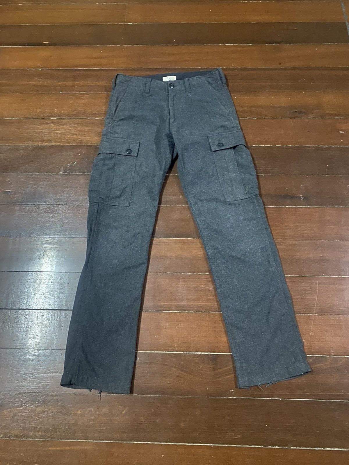 Japanese Brand FIRE 🔥 BACK NUMBER CARGO PANTS WOOL Size US 34 / EU 50 - 1 Thumbnail