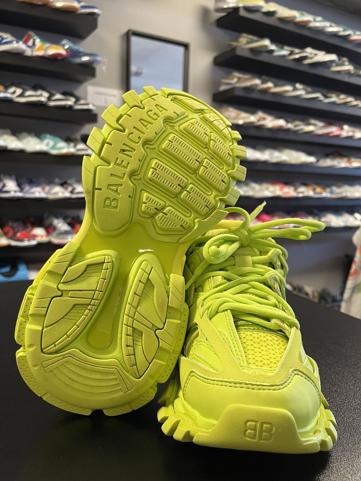 Balenciaga Size 6 - Balenciaga Track Trainer Lime Size US 6 / IT 36 - 10 Thumbnail