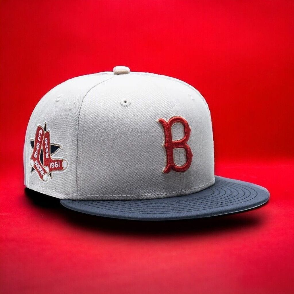 New Era 7 1/4 - Boston Red Sox Fitted Hat - JFK Kennedy Navy Ripstop Size ONE SIZE - 1 Thumbnail