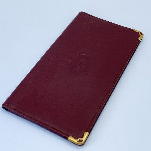 Cartier Cartier Bi-fold Leather Bordeaux Long Wallet Size ONE SIZE - 1 Thumbnail