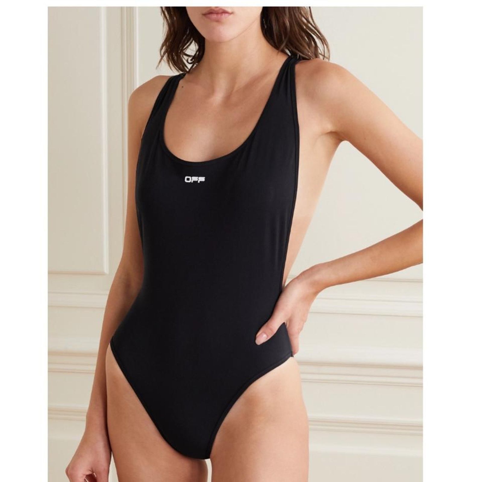 Off-White OFF WHITE logo jacquard cross strap swimsuit bodysuit Size XS / US 0-2 / IT 36-38 - 3 Thumbnail
