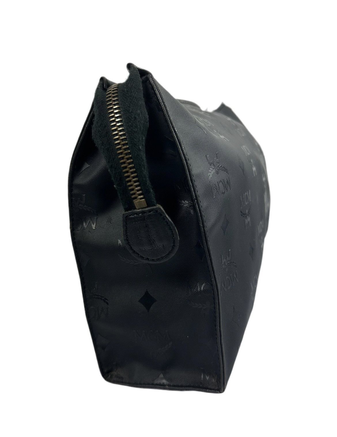 MCM MCM Black Canvas & Leather Clutch Bag Size ONE SIZE - 3 Thumbnail