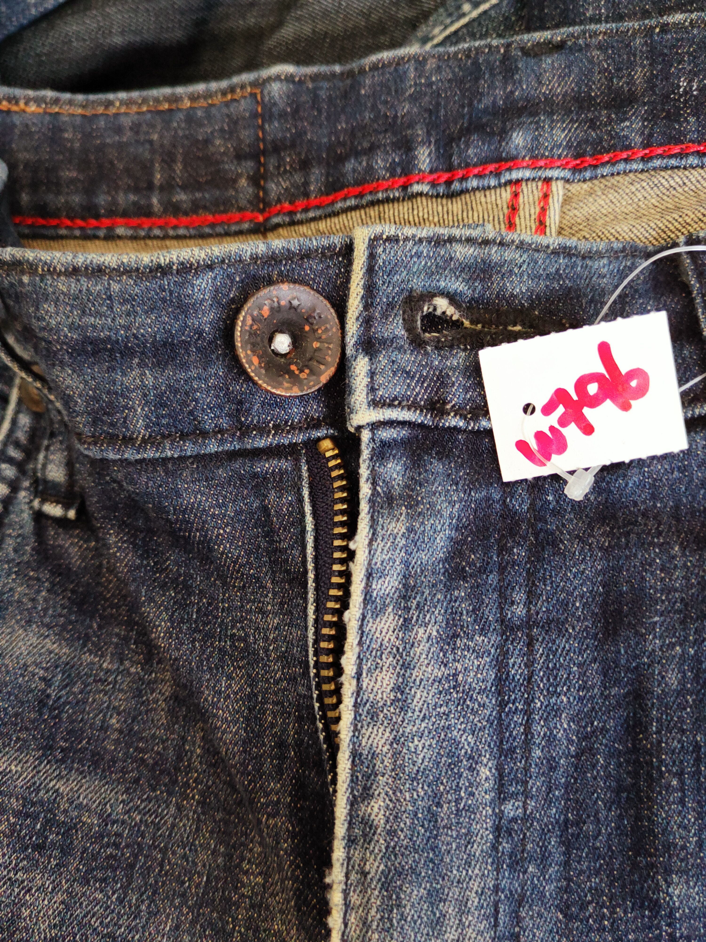 Edwin Edwin Dark Blue Distressed Ripped Jeans #W796 Size US 29 - 17 Thumbnail