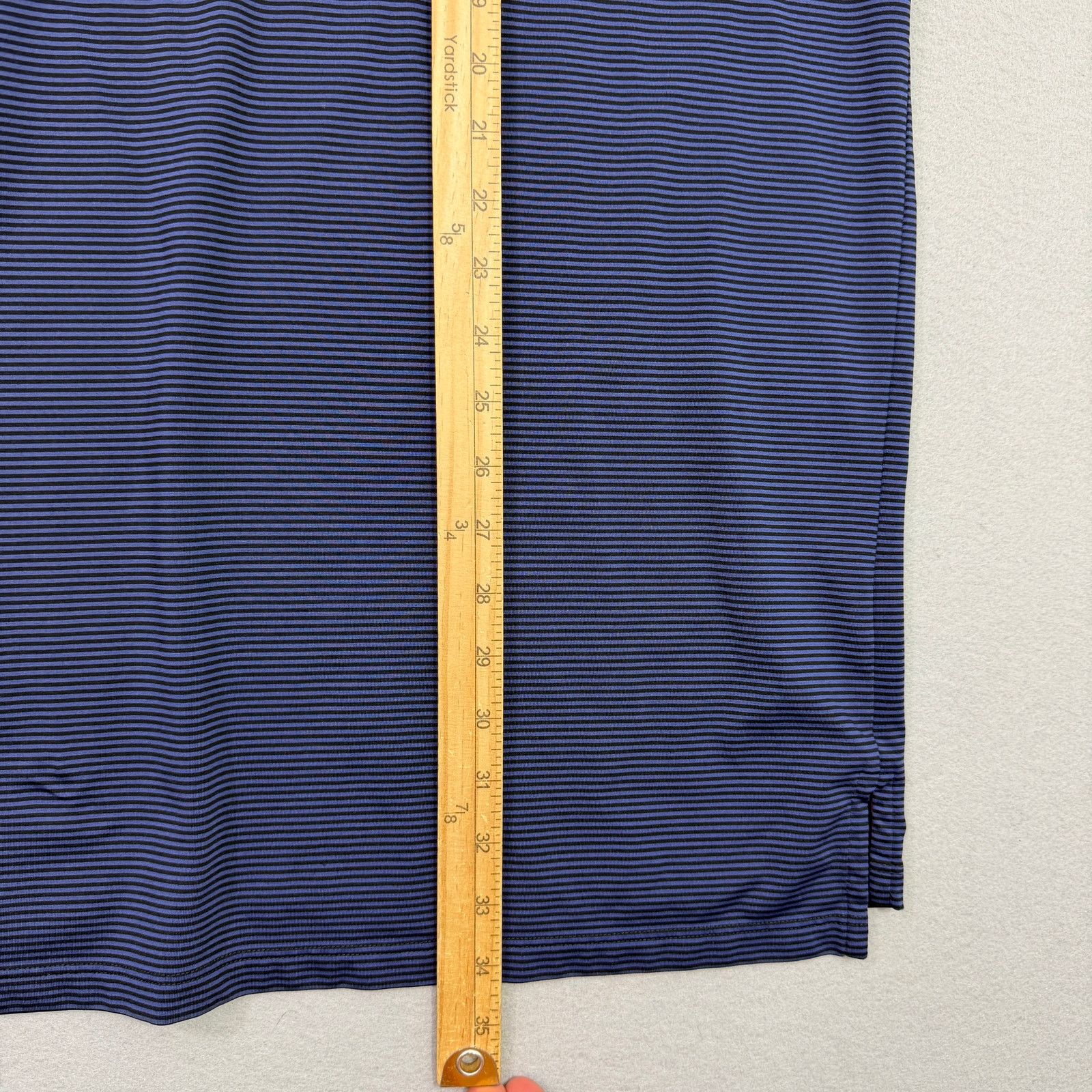 Other Greyson Polo Shirt Men's 2XL Blue Black Striped Collared Size US XXL / EU 58 / 5 - 9 Thumbnail